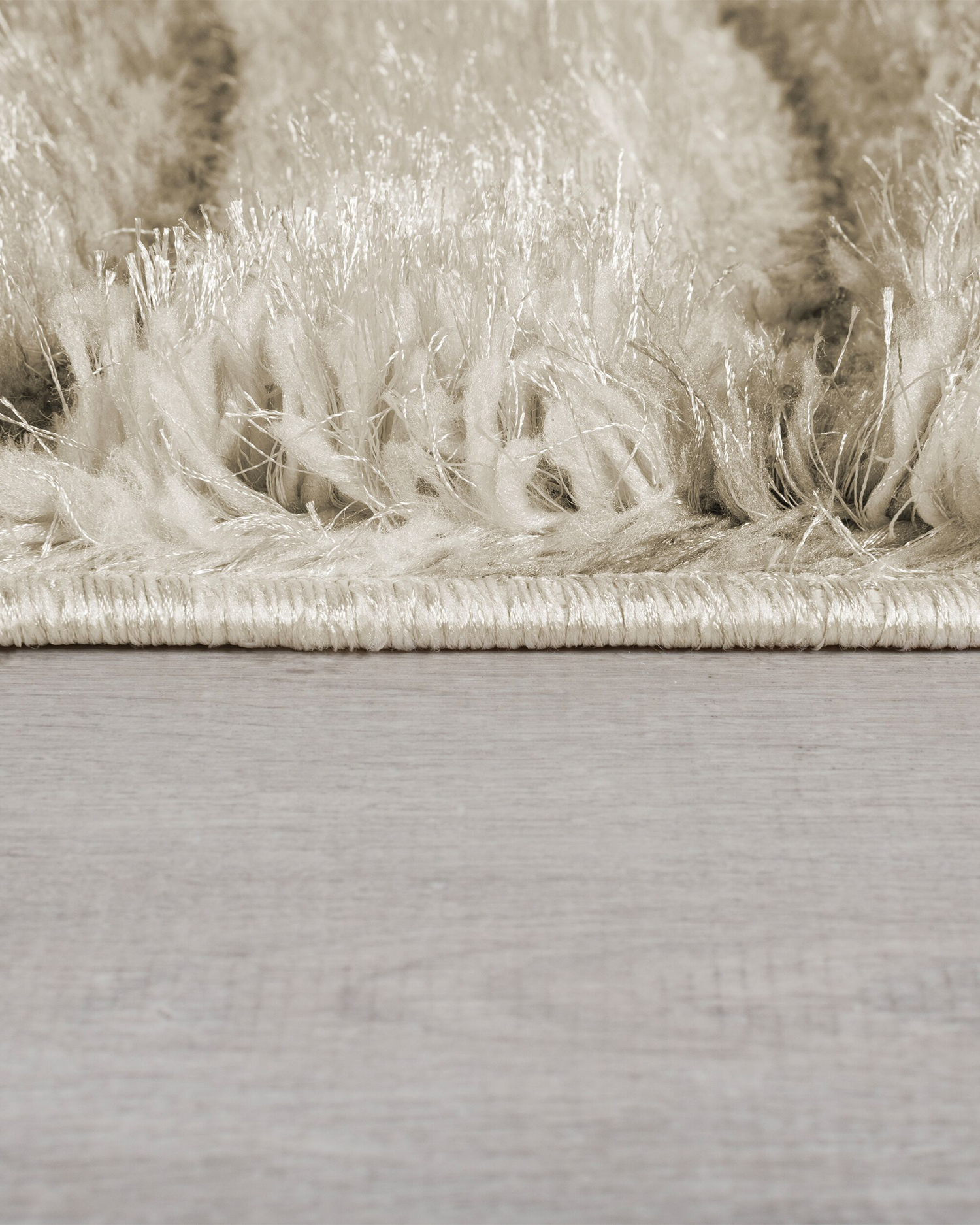 Tappeto intagliato Shaggy, naturale