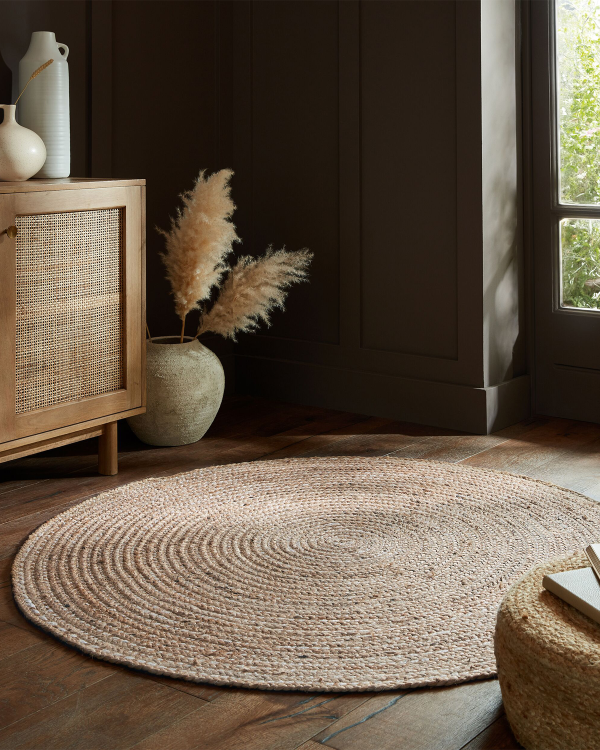 Tappeto rotondo in iuta Capri Jute Circle - Juta