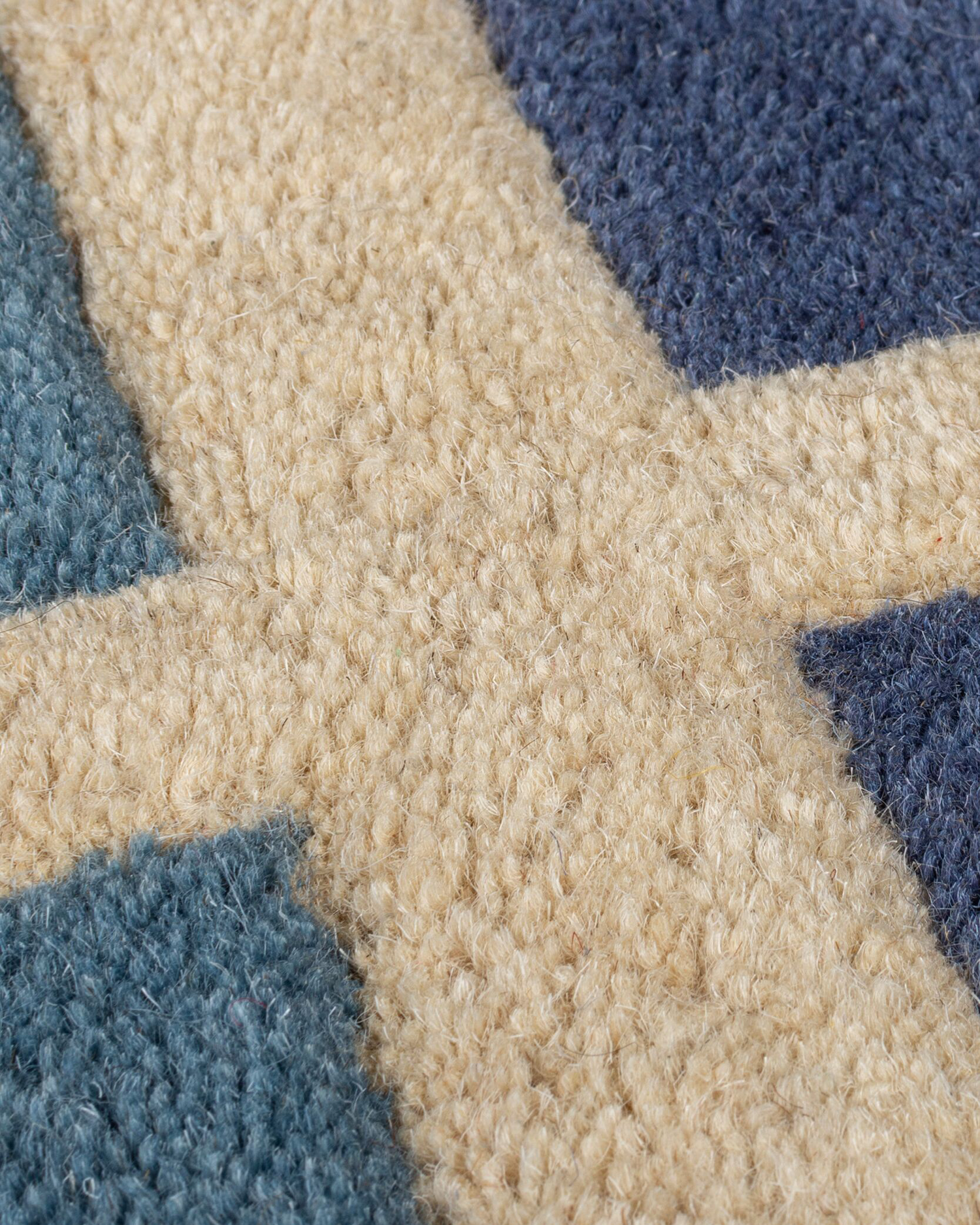 Runner in lana Retro Blocks, multicolore blu
