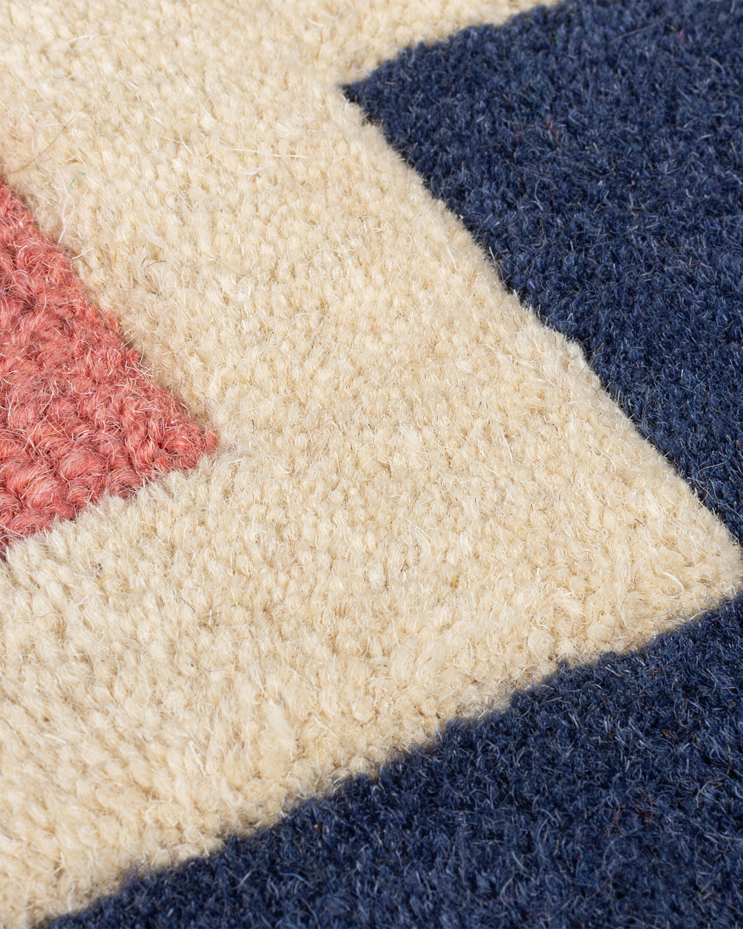 Tappeto in lana Retro Blocks, multicolore