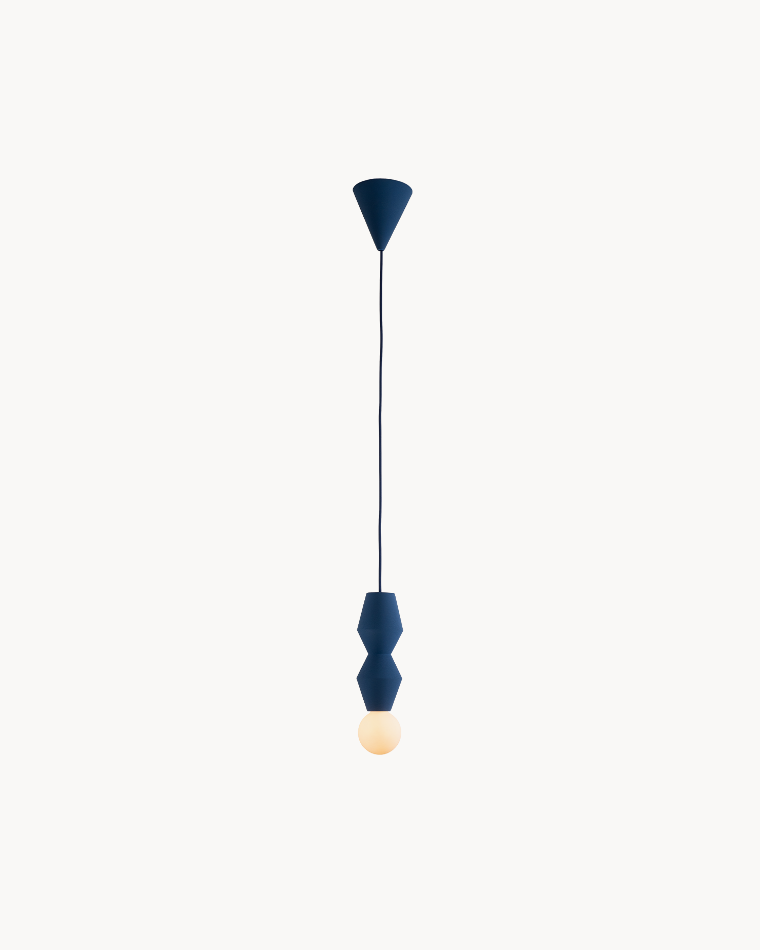 Lampada a sospensione Stucco n2, blu