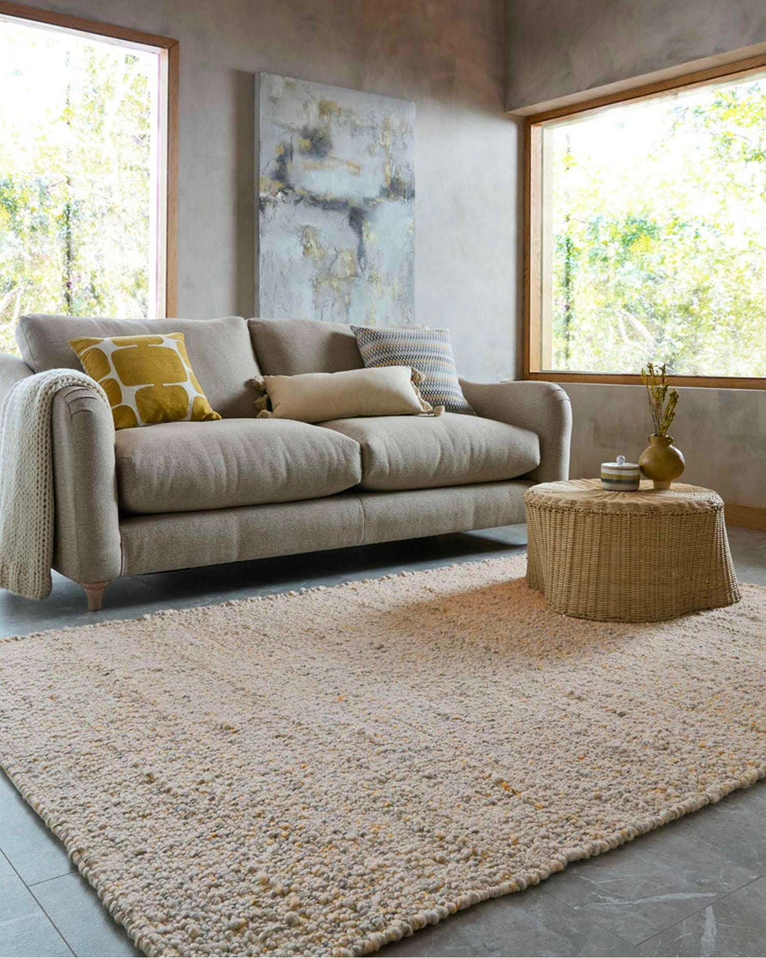 Tappeto effetto bouclé Finley