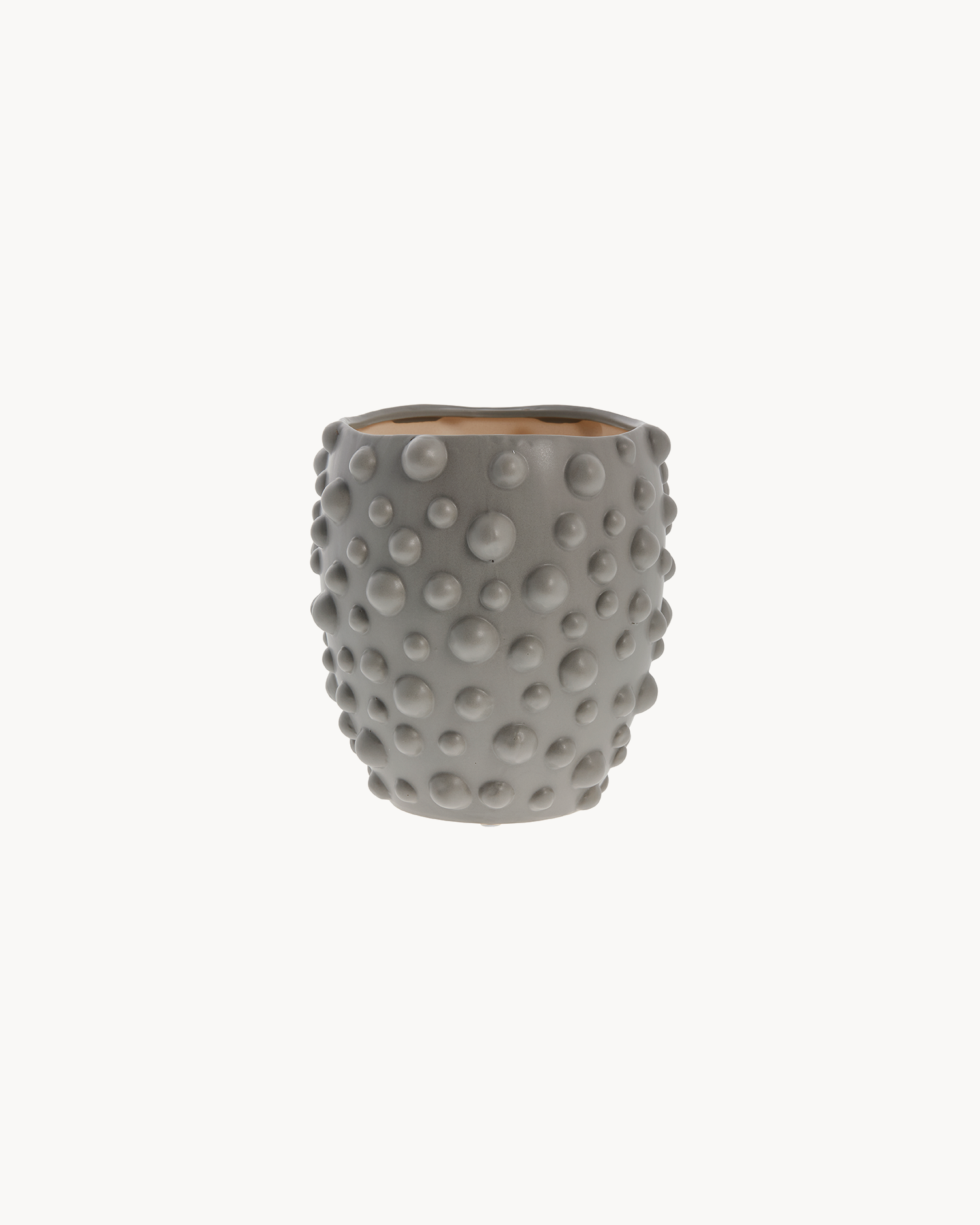 Portavaso in ceramica Doelle, grigio