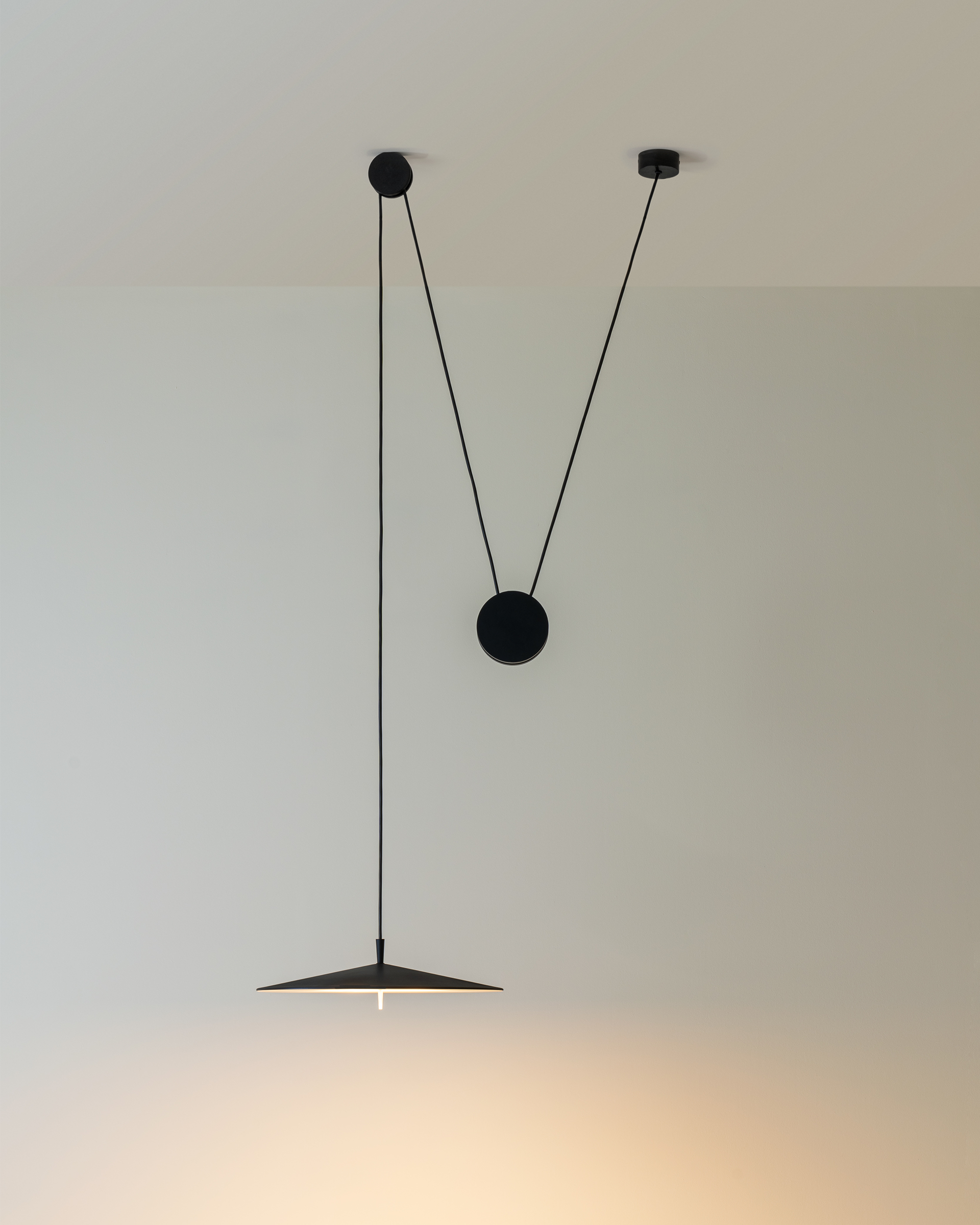 Lampada a sospensione Pla, antracite