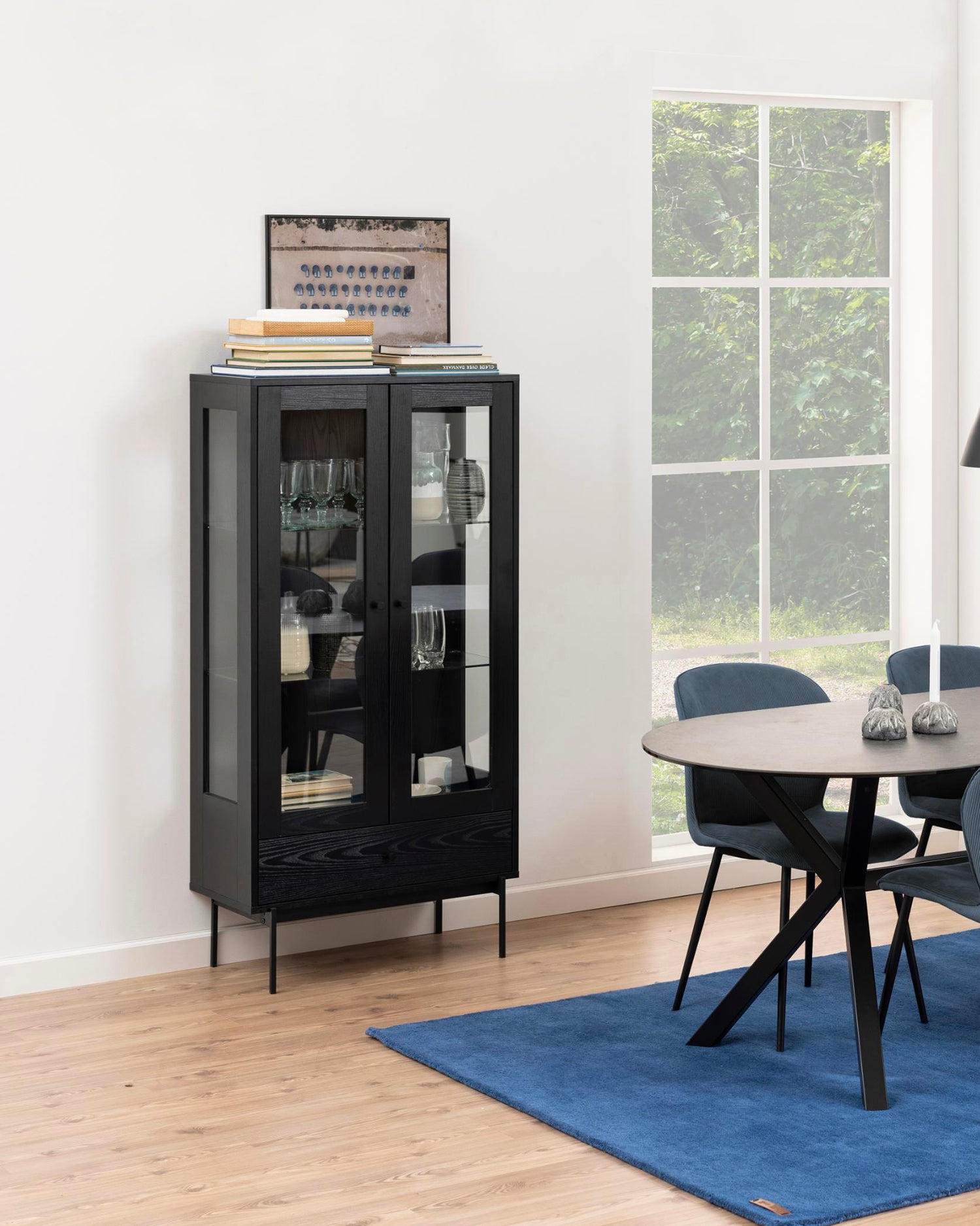 Vetrina in legno e metallo Angus