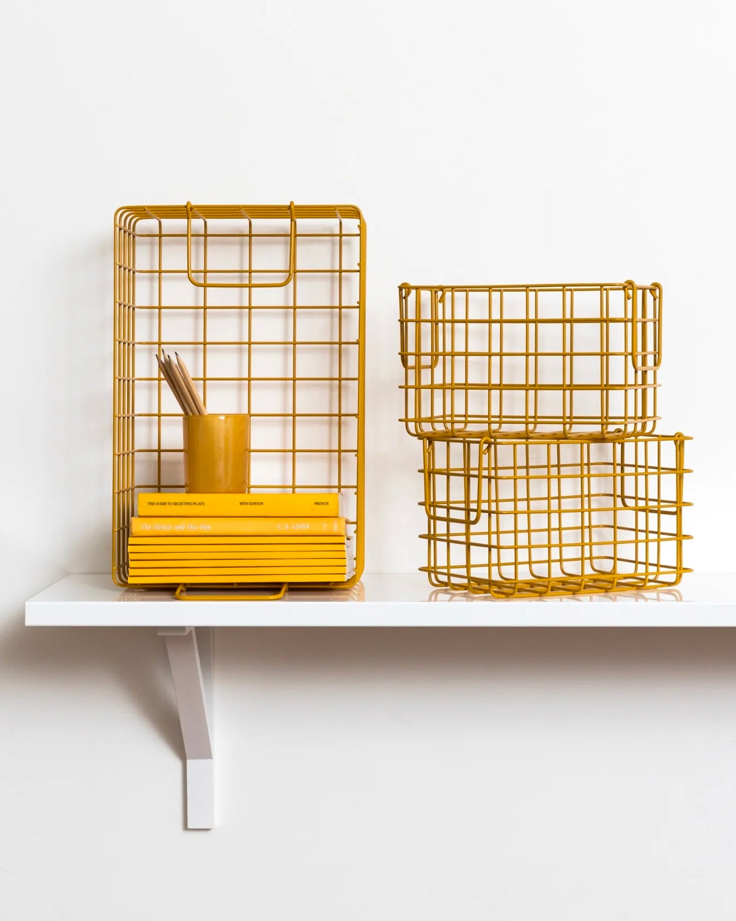 Set di 3 cestini in metallo The Baskets