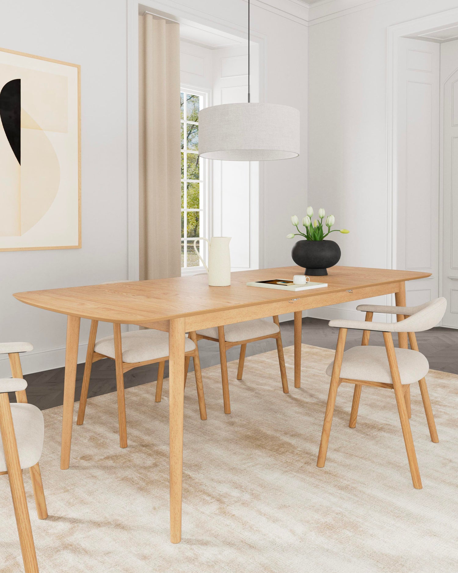 Tavolo da pranzo allungabile in legno Växa