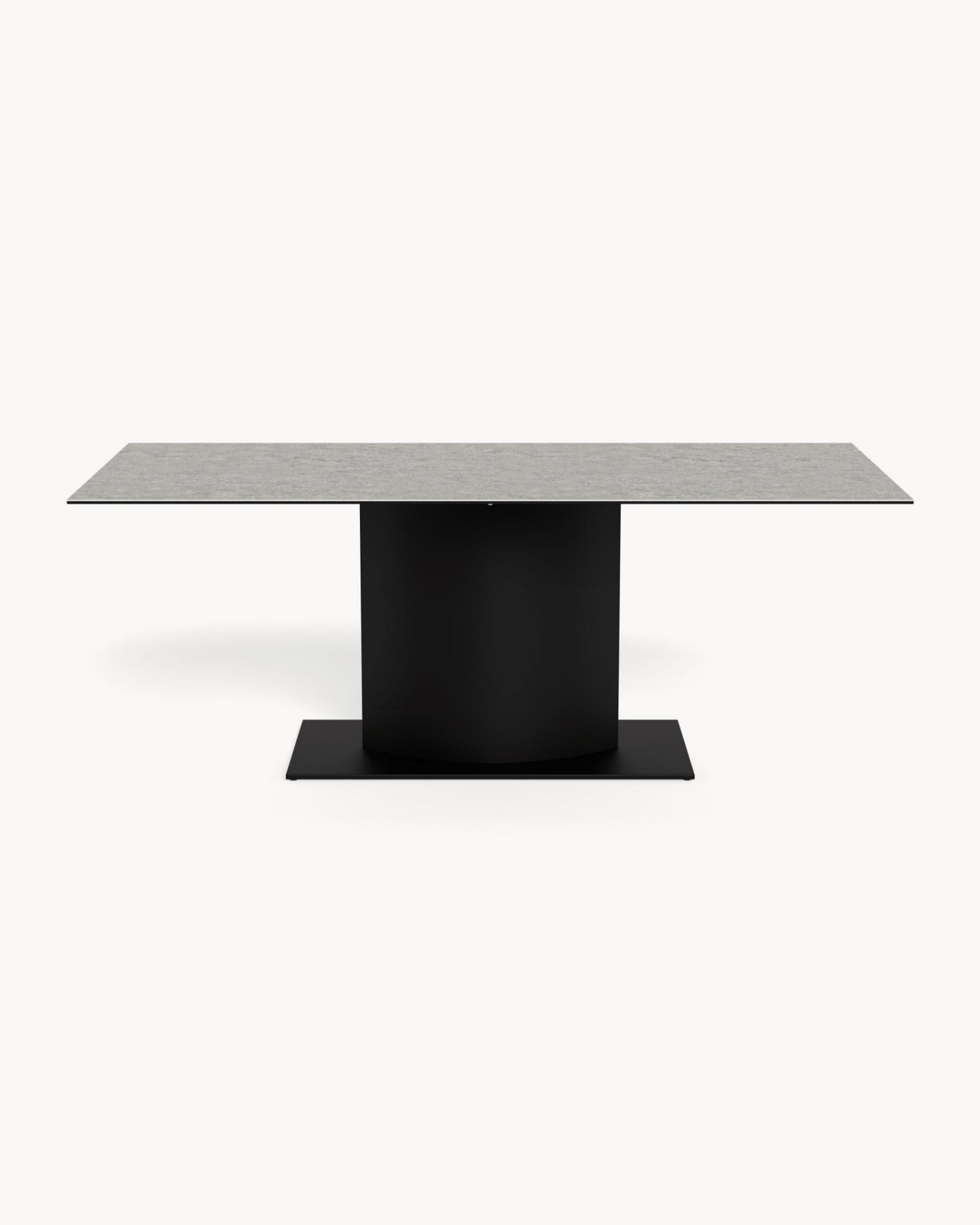 Tavolo da pranzo con piano in ceramica effetto pietra Marbella