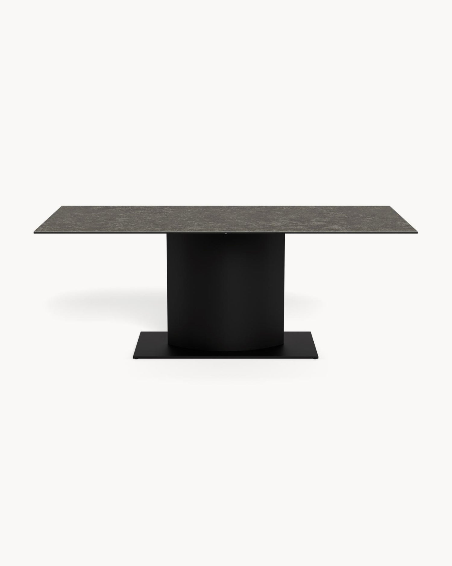 Tavolo da pranzo con piano in ceramica effetto pietra Marbella