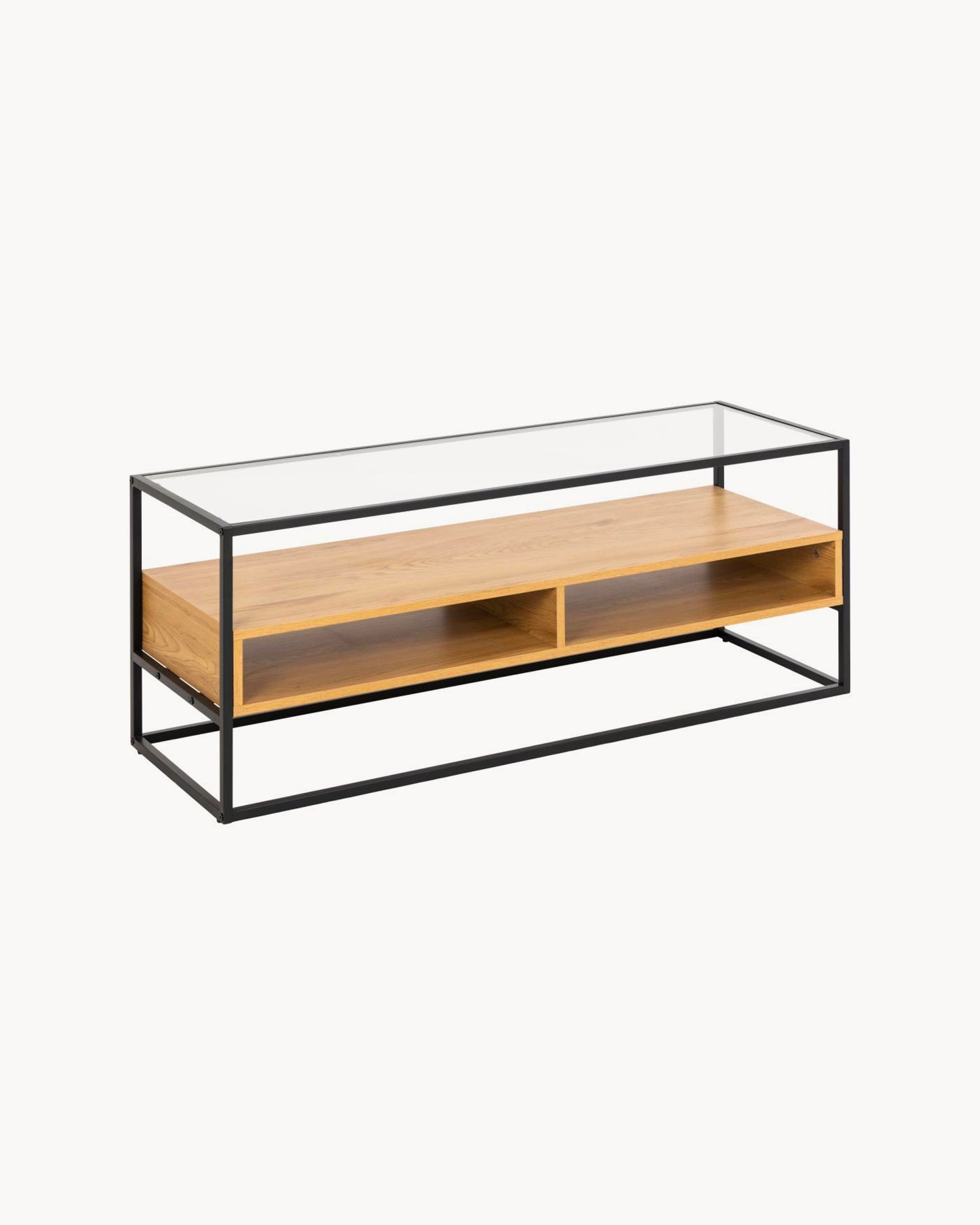 Mobile TV in legno e vetro Randolf
