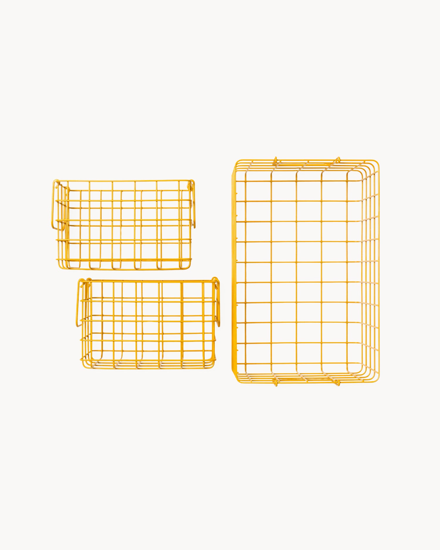 Set di 3 cestini in metallo The Baskets