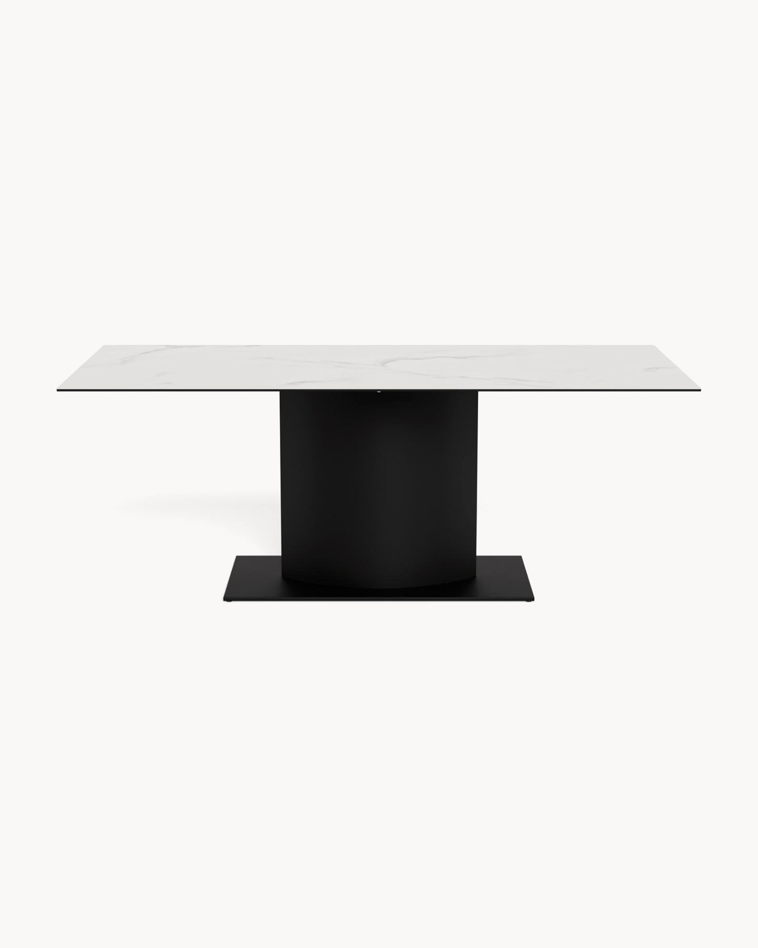 Tavolo da pranzo con piano in ceramica effetto marmo Marbella