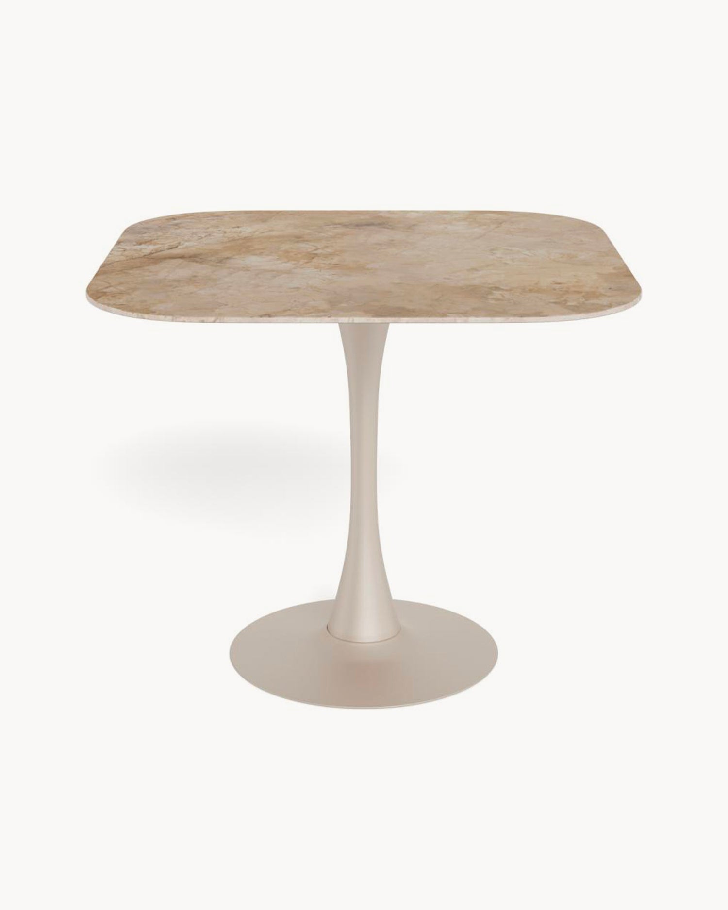 Tavolo da pranzo con piano in ceramica effetto marmo Malta