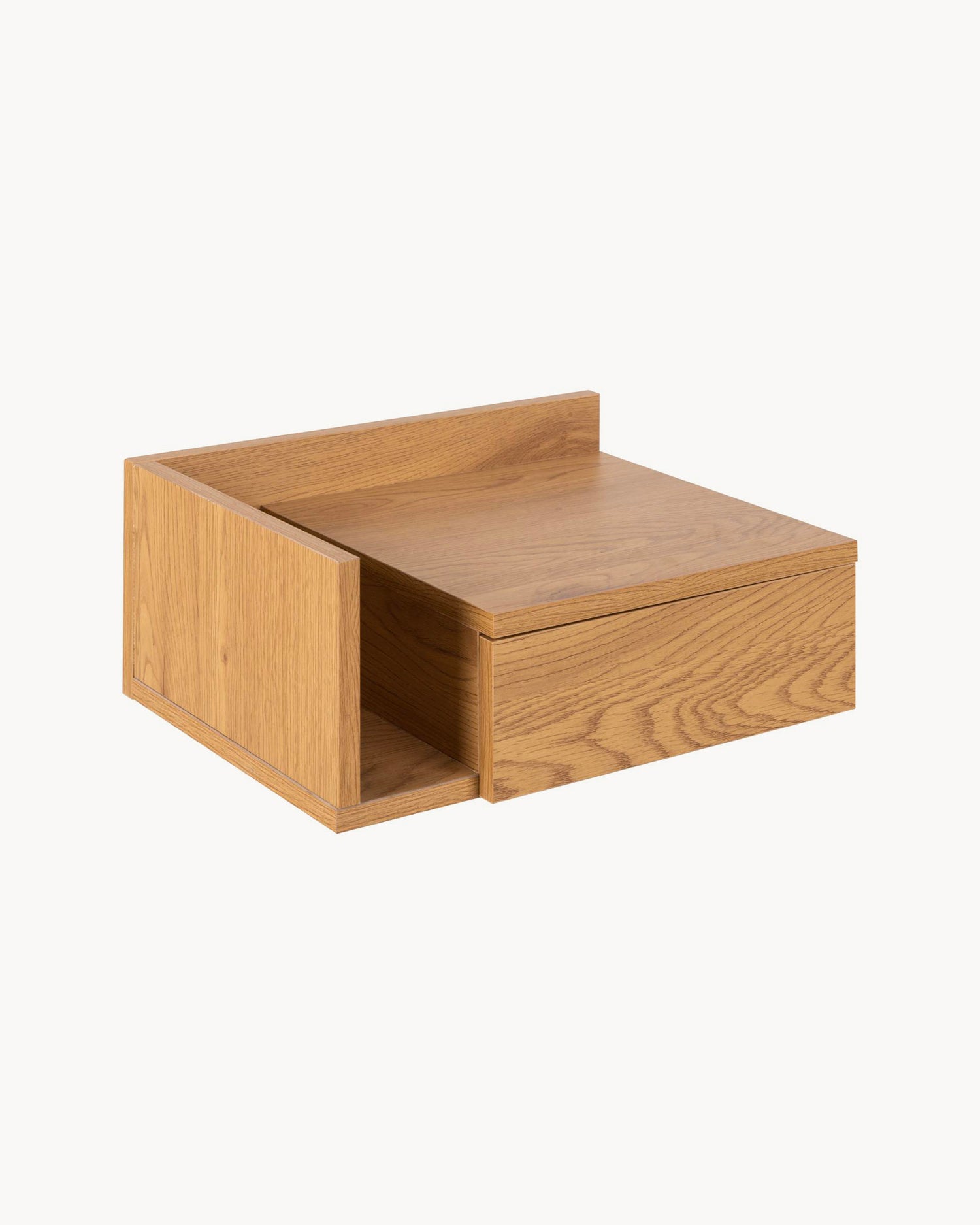Comodino da parete in legno Ashlan