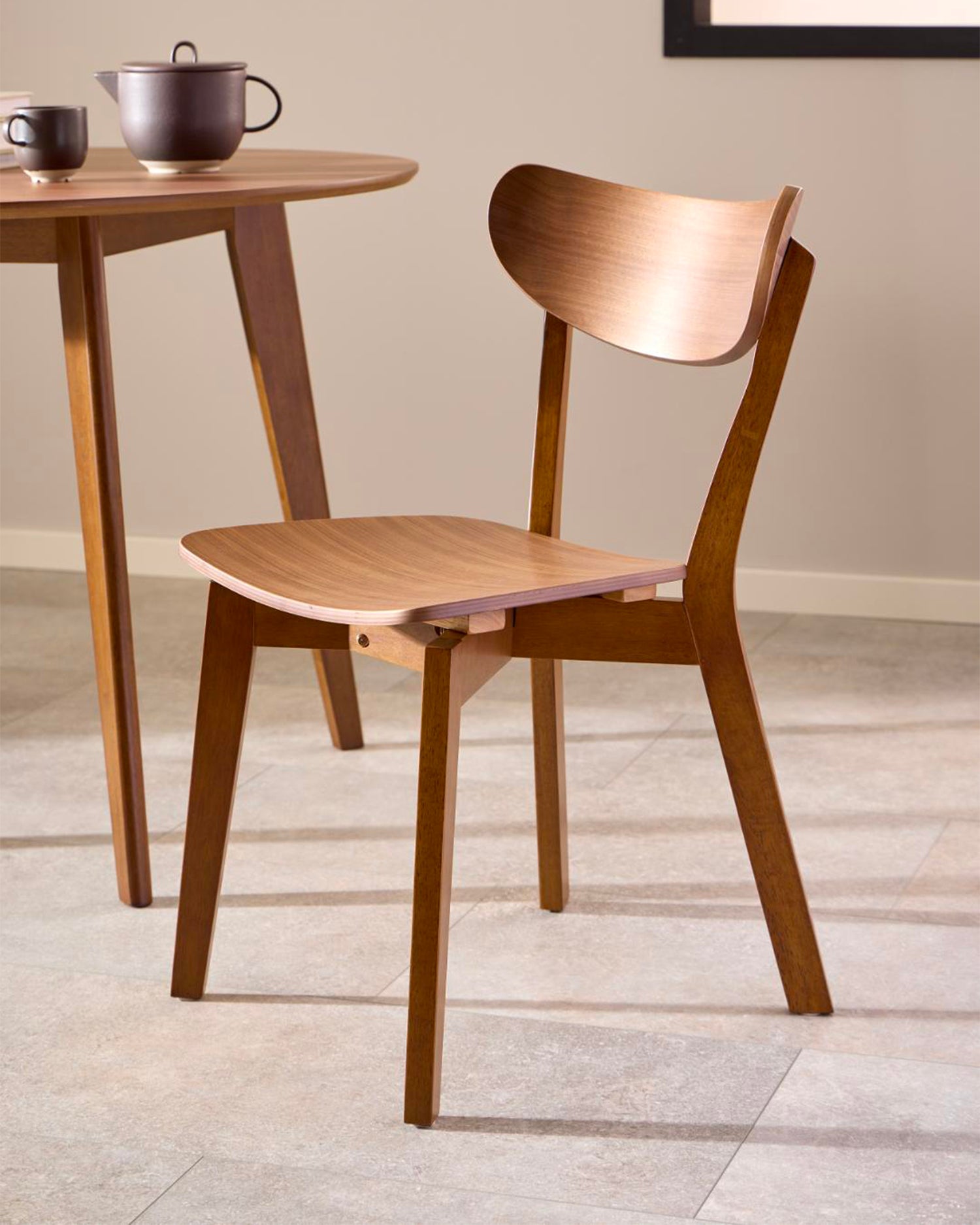 Set 2 sedie da pranzo in legno Roxby