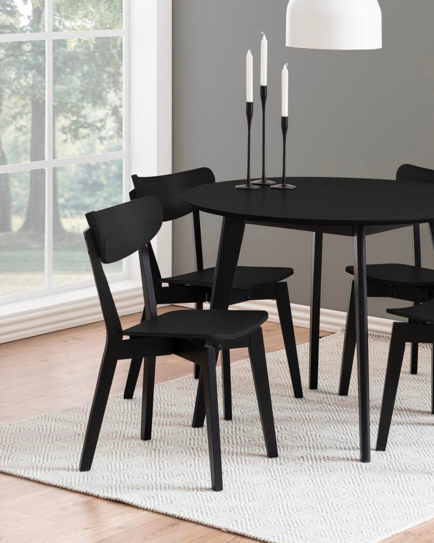 Set 2 sedie da pranzo in legno Roxby