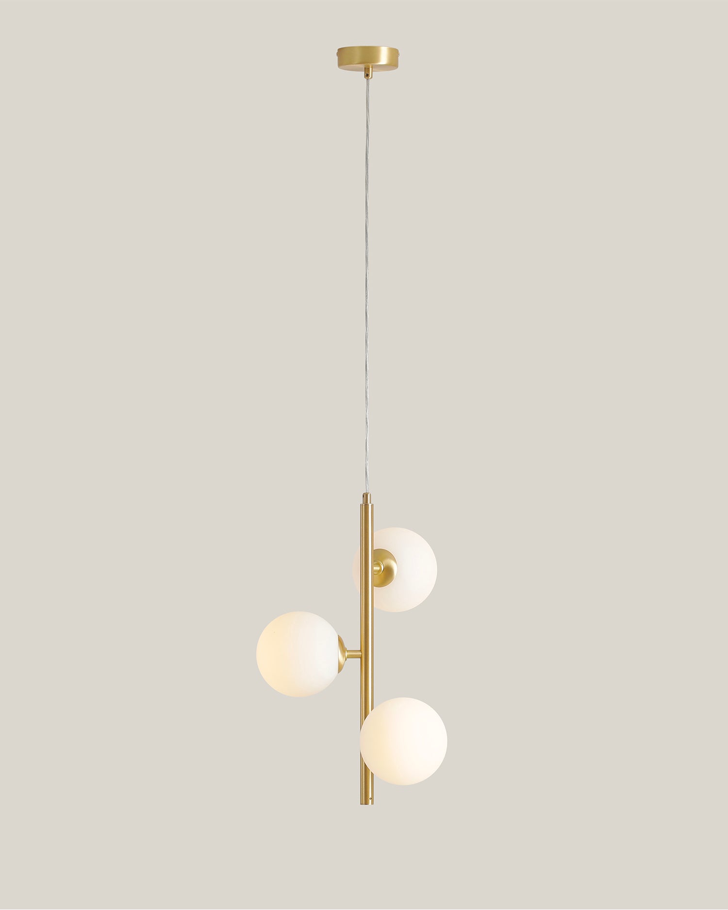 Lampada a sospensione Fin, oro