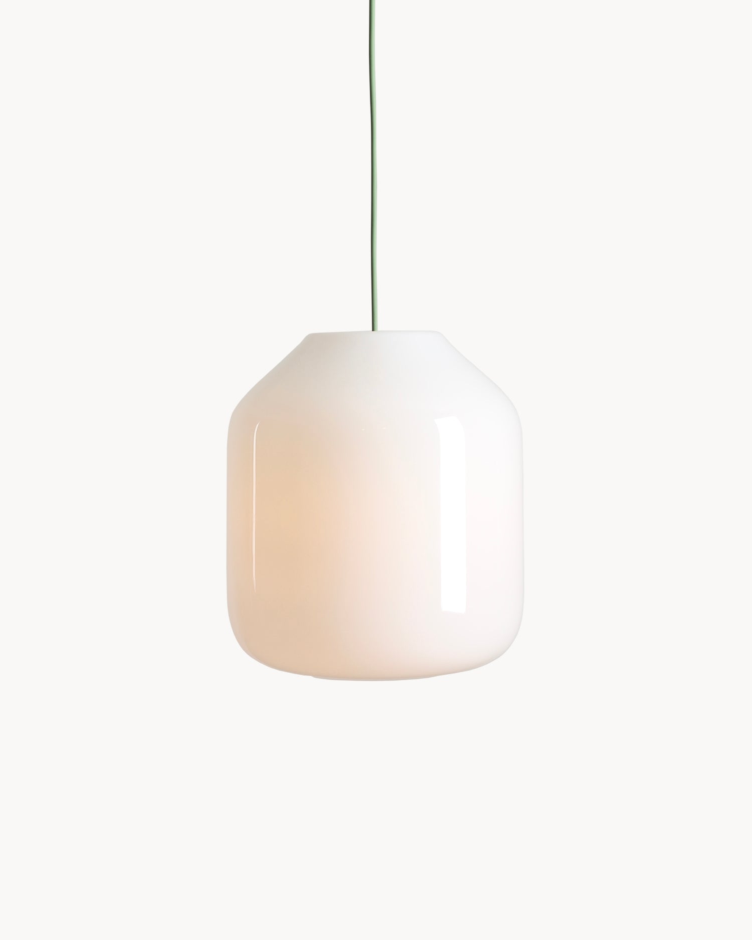 Lampada a sospensione in metallo e vetro Flask