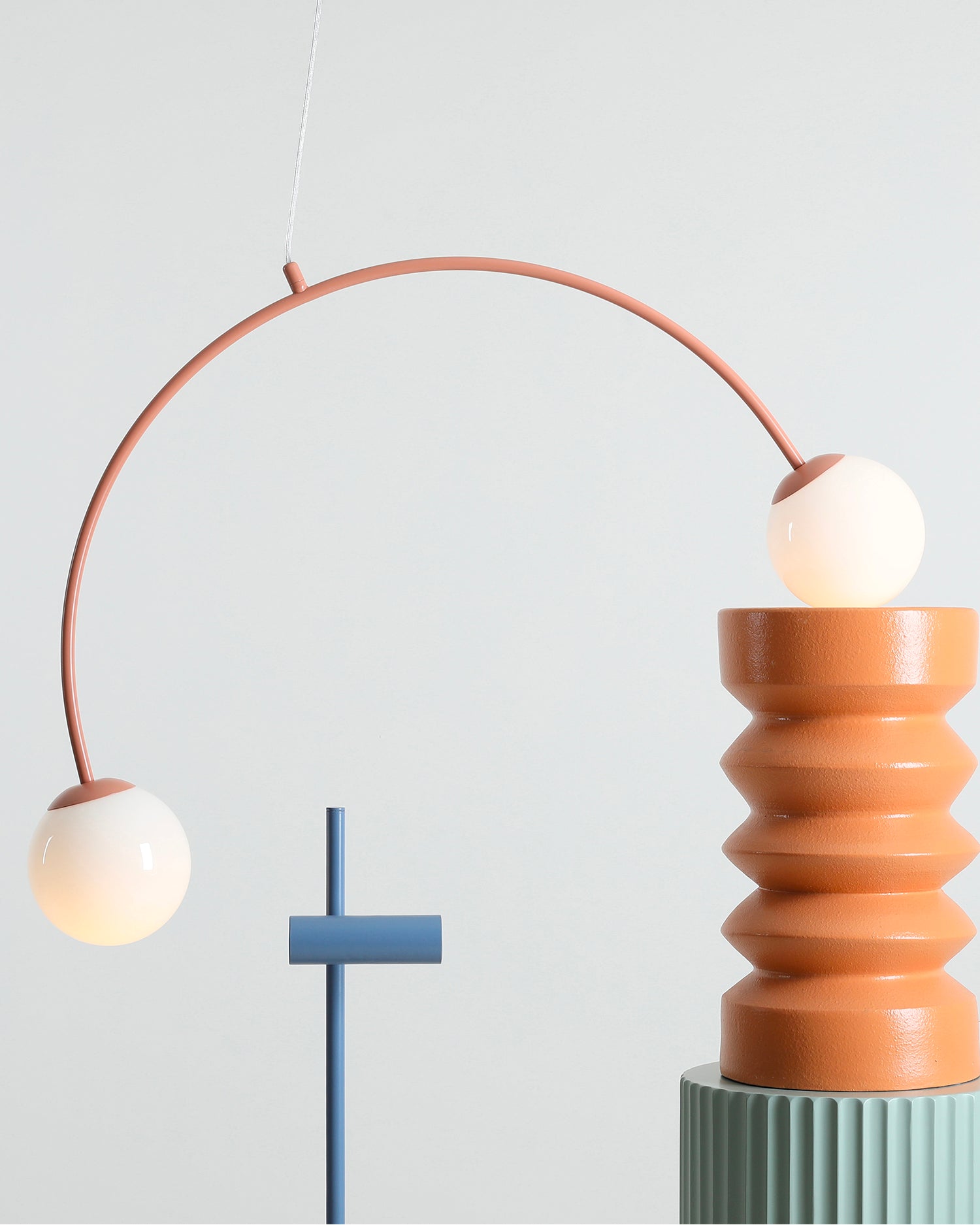 Lampada a sospensione Una, corallo