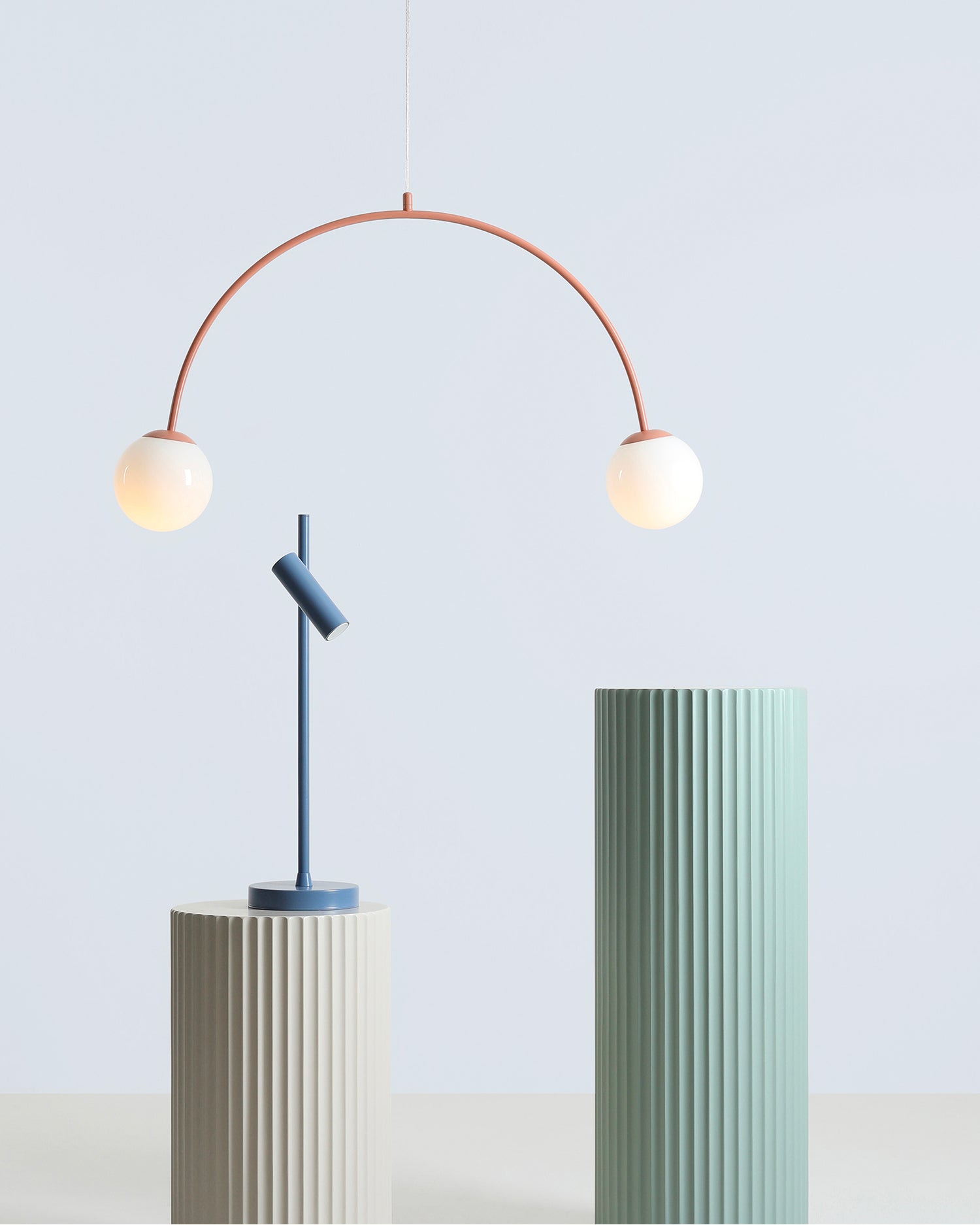 Lampada a sospensione Una, corallo