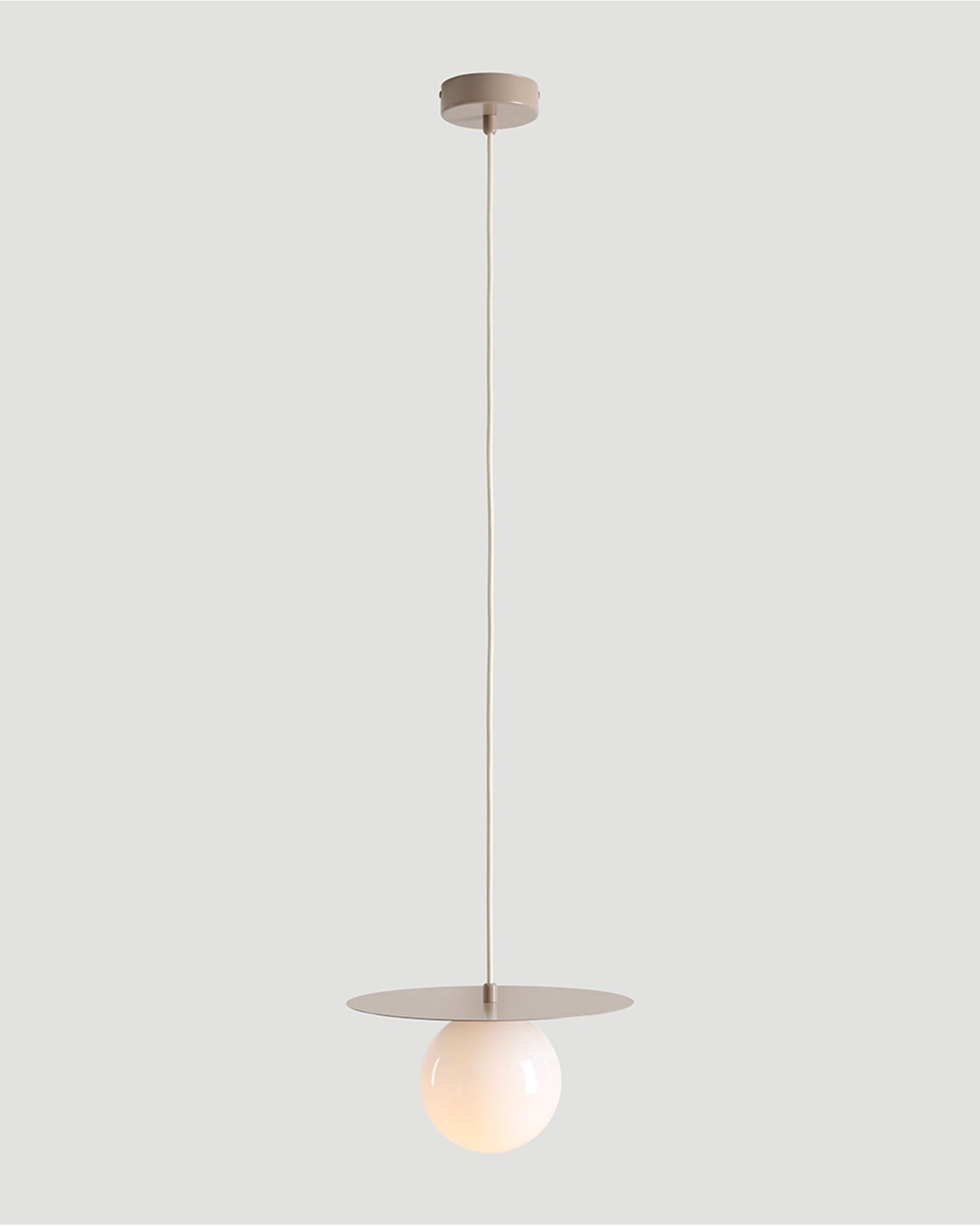Lampada a sospensione Loop, beige