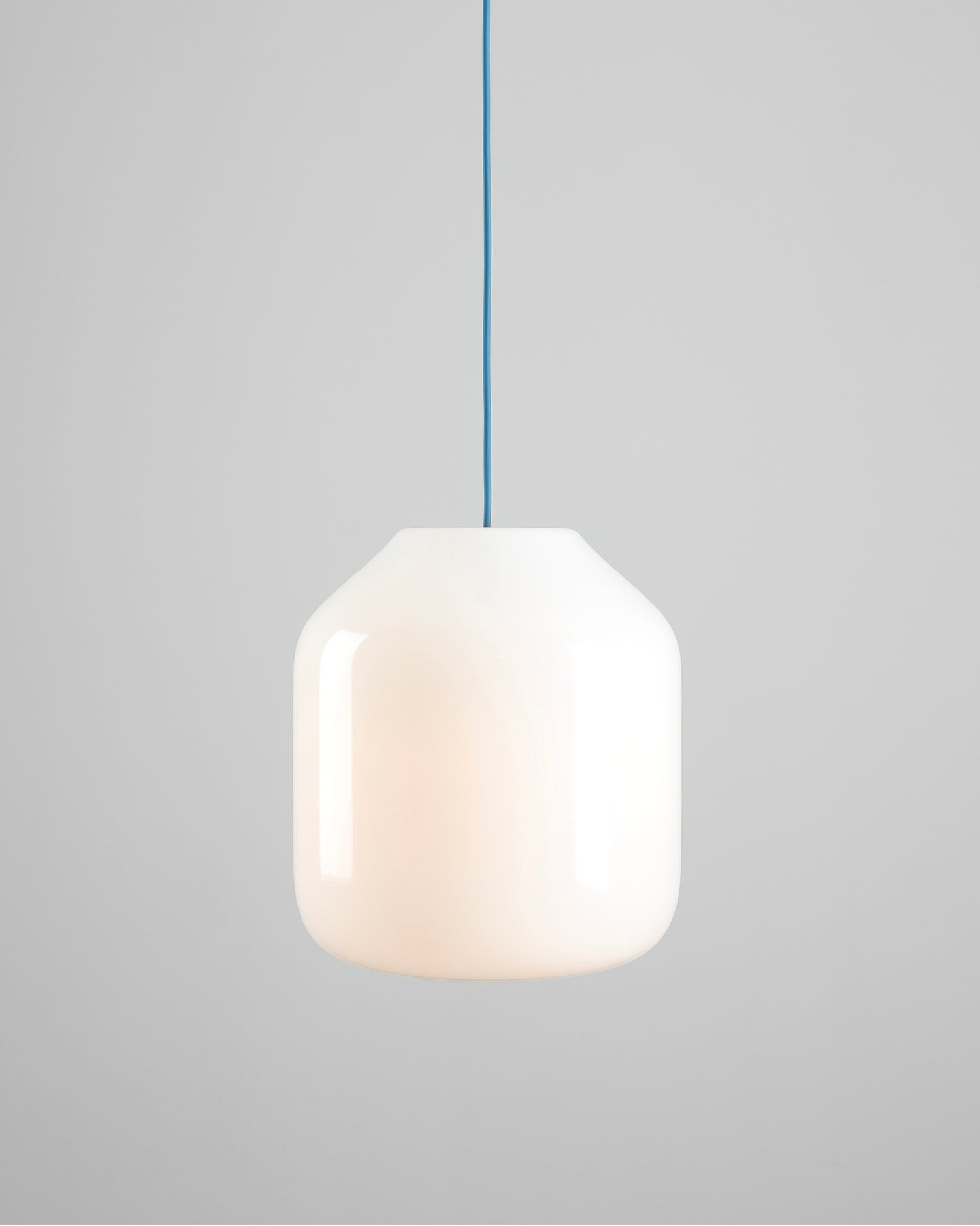 Lampada a sospensione in metallo e vetro Flask