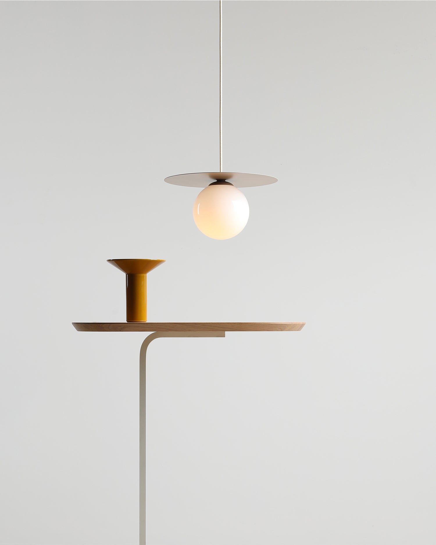 Lampada a sospensione Loop, beige