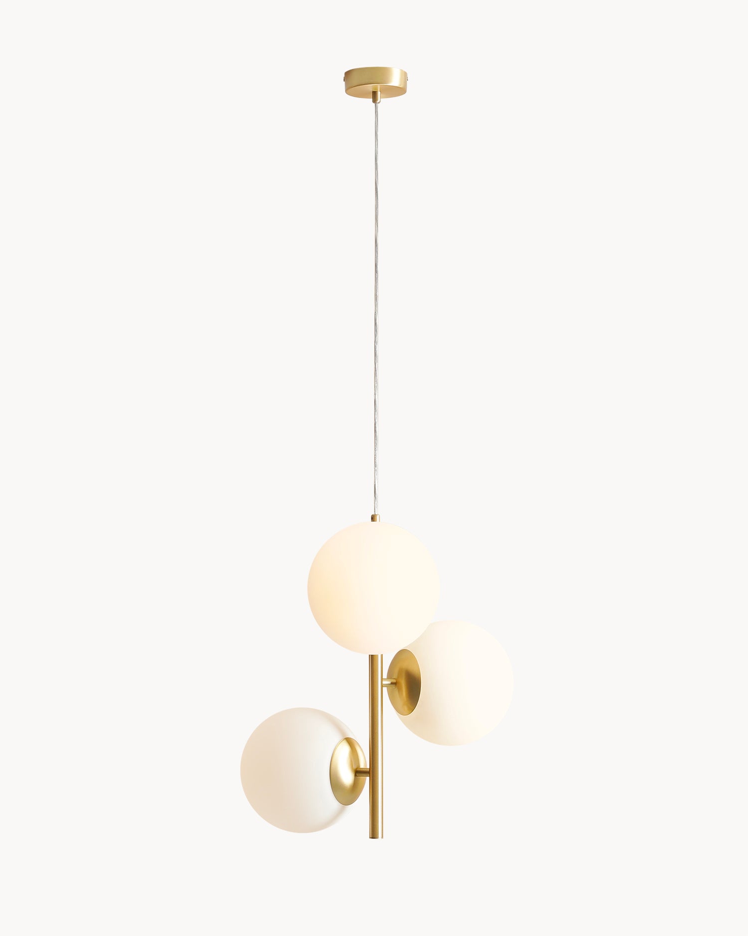 Lampada a sospensione Fin, oro