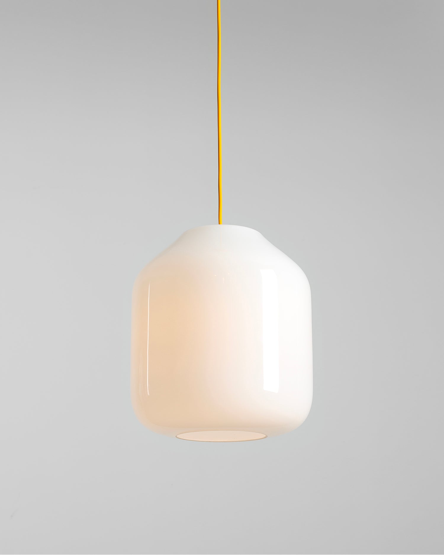 Lampada a sospensione in metallo e vetro Flask