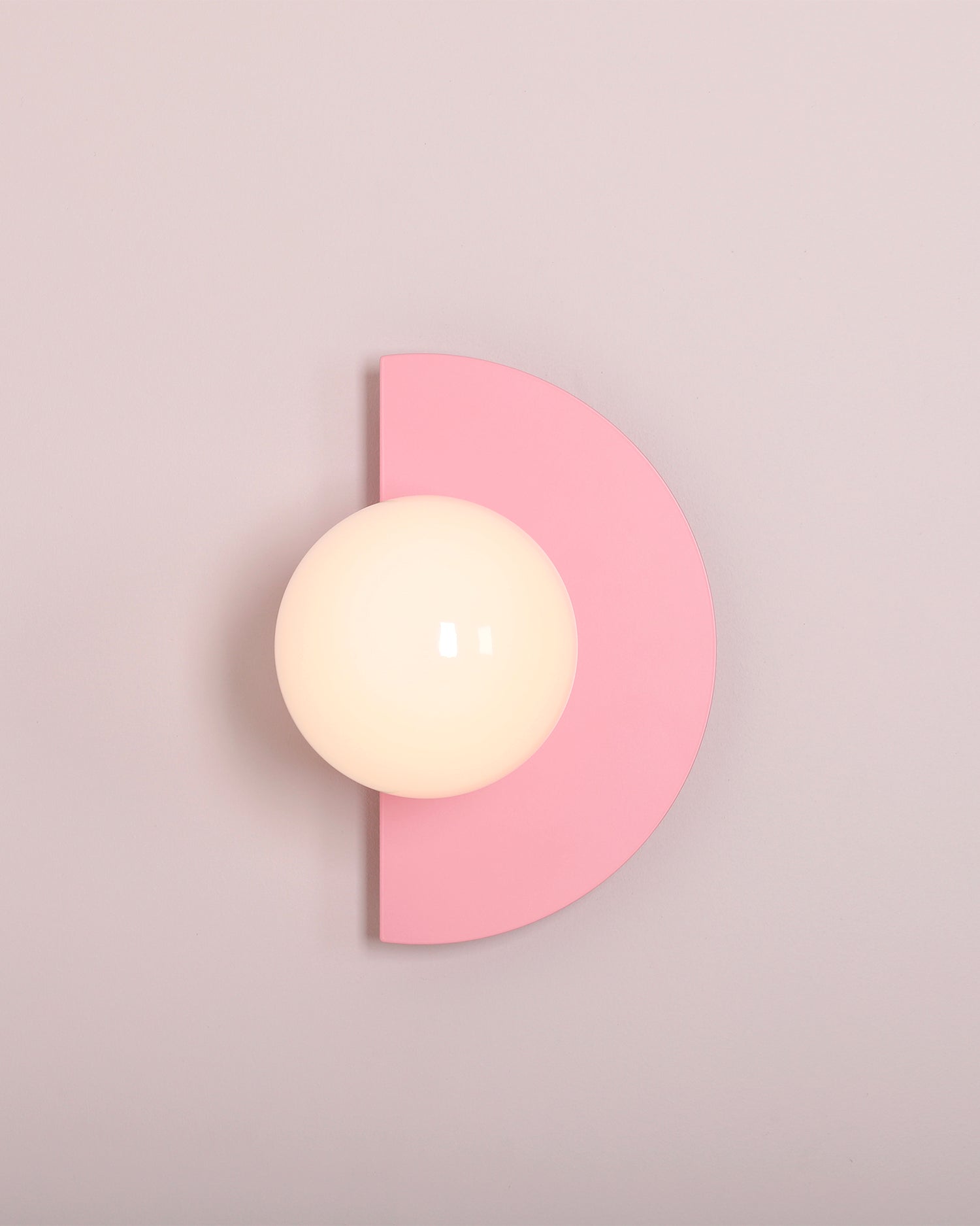 Lampada da parete Loop, rosa