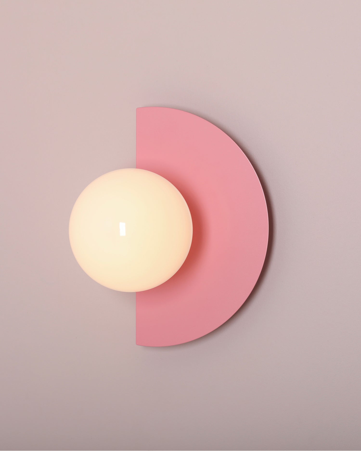 Lampada da parete Loop, rosa