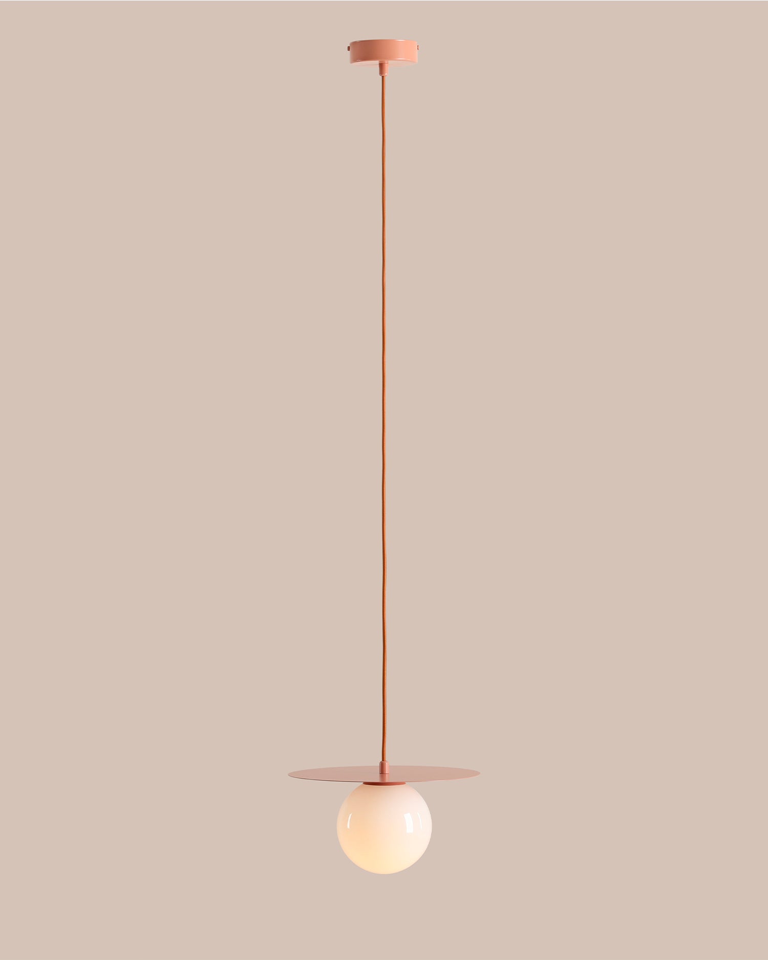 Lampada a sospensione Loop, corallo