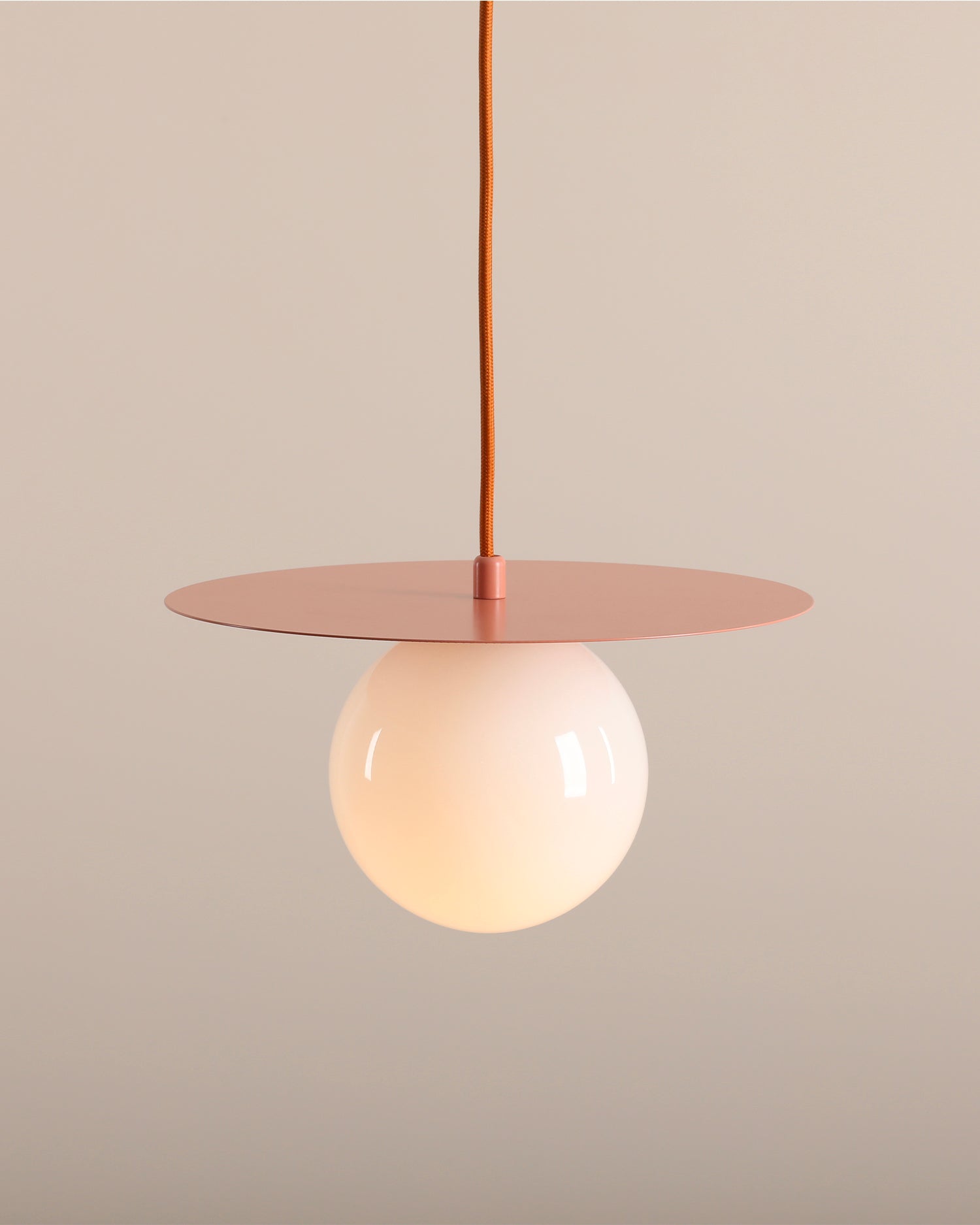 Lampada a sospensione Loop, corallo