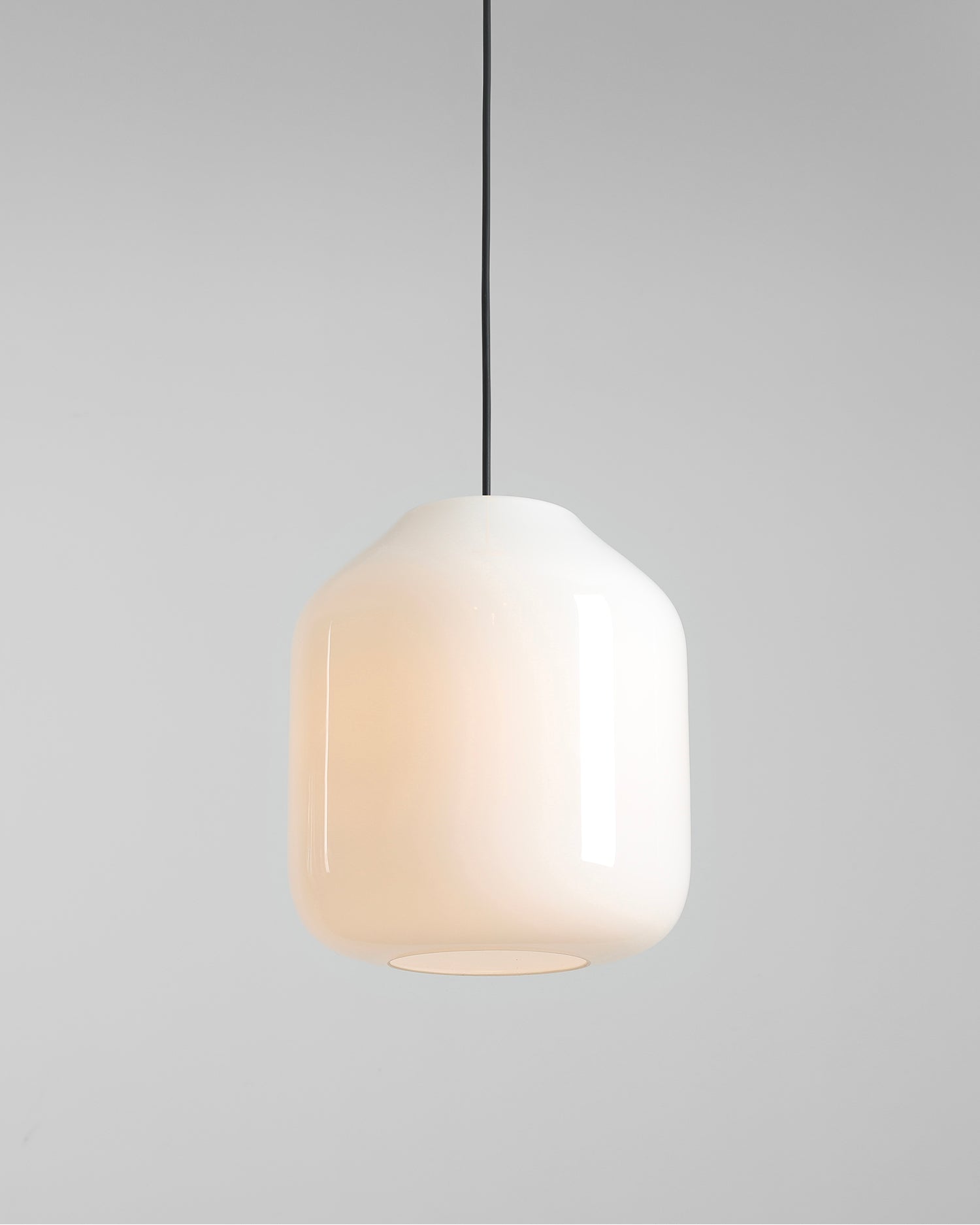 Lampada a sospensione in metallo e vetro Flask