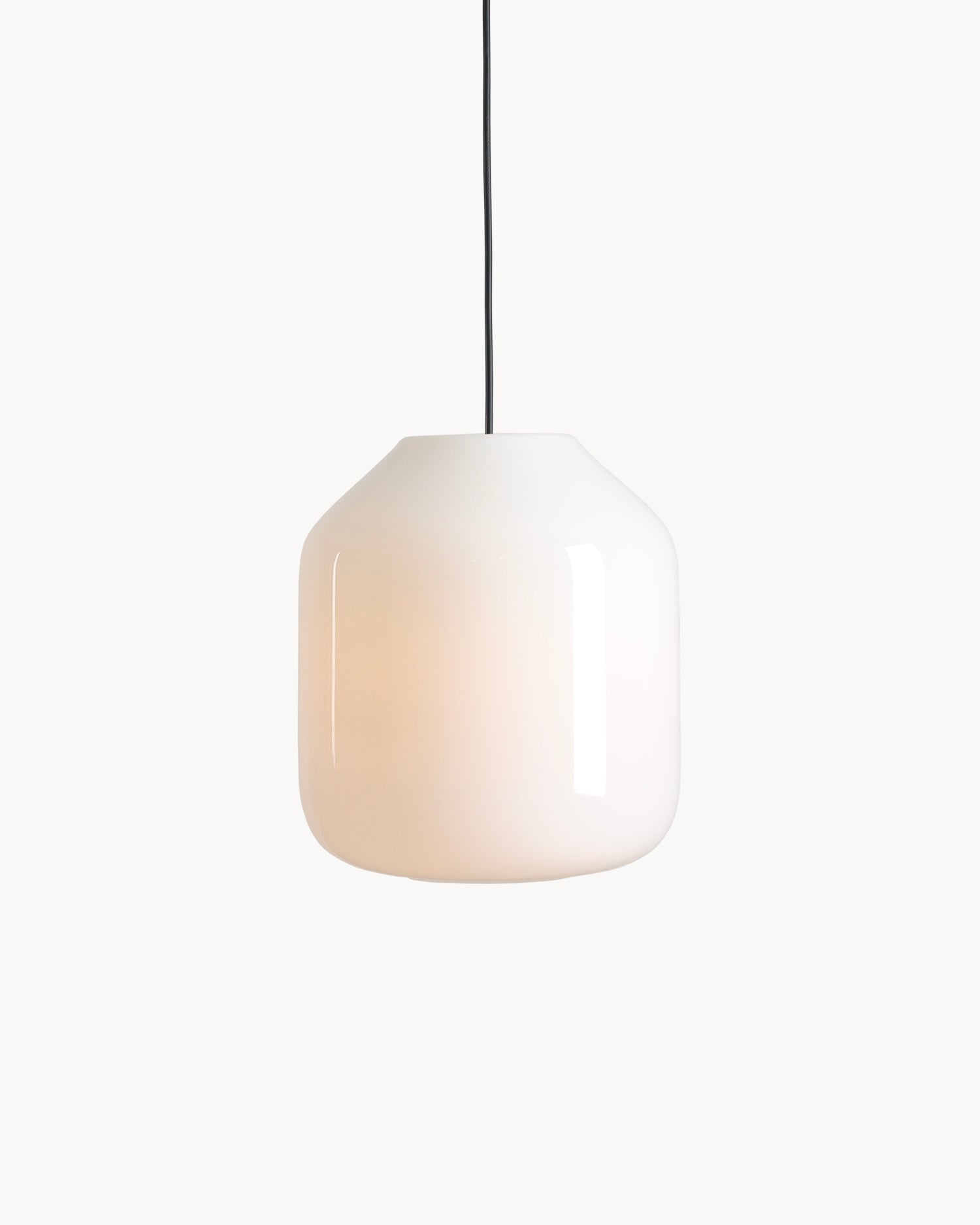 Lampada a sospensione in metallo e vetro Flask