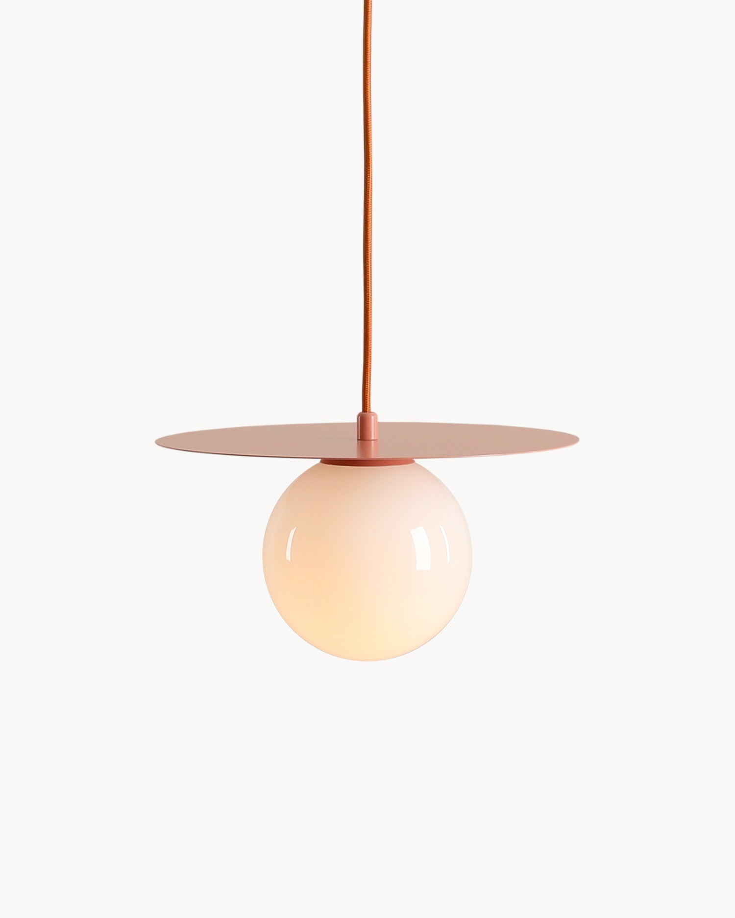Lampada a sospensione Loop, corallo