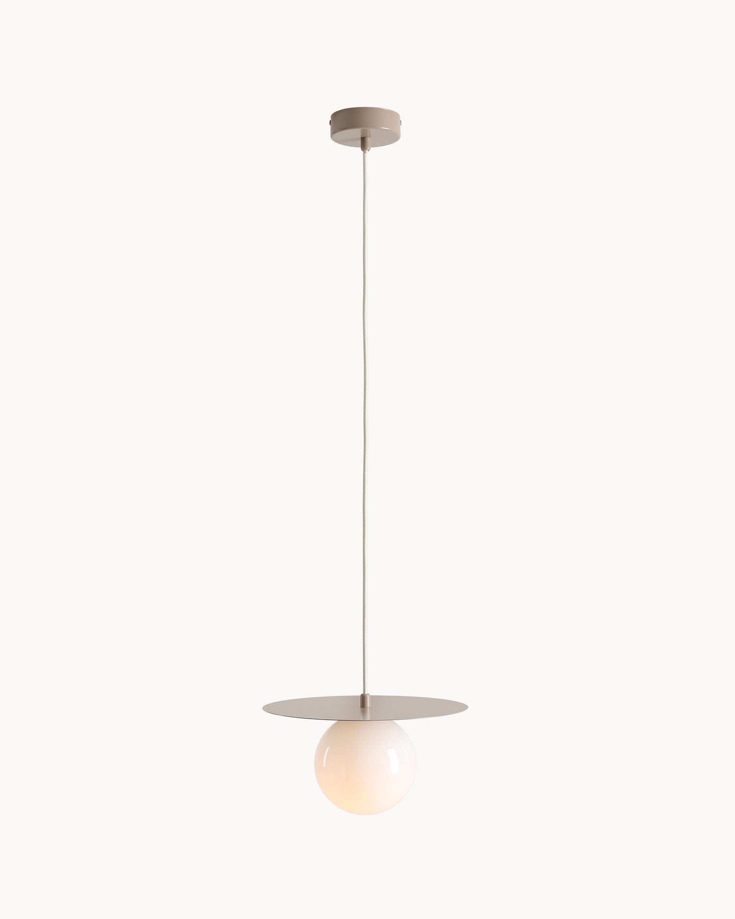 Lampada a sospensione Loop, beige