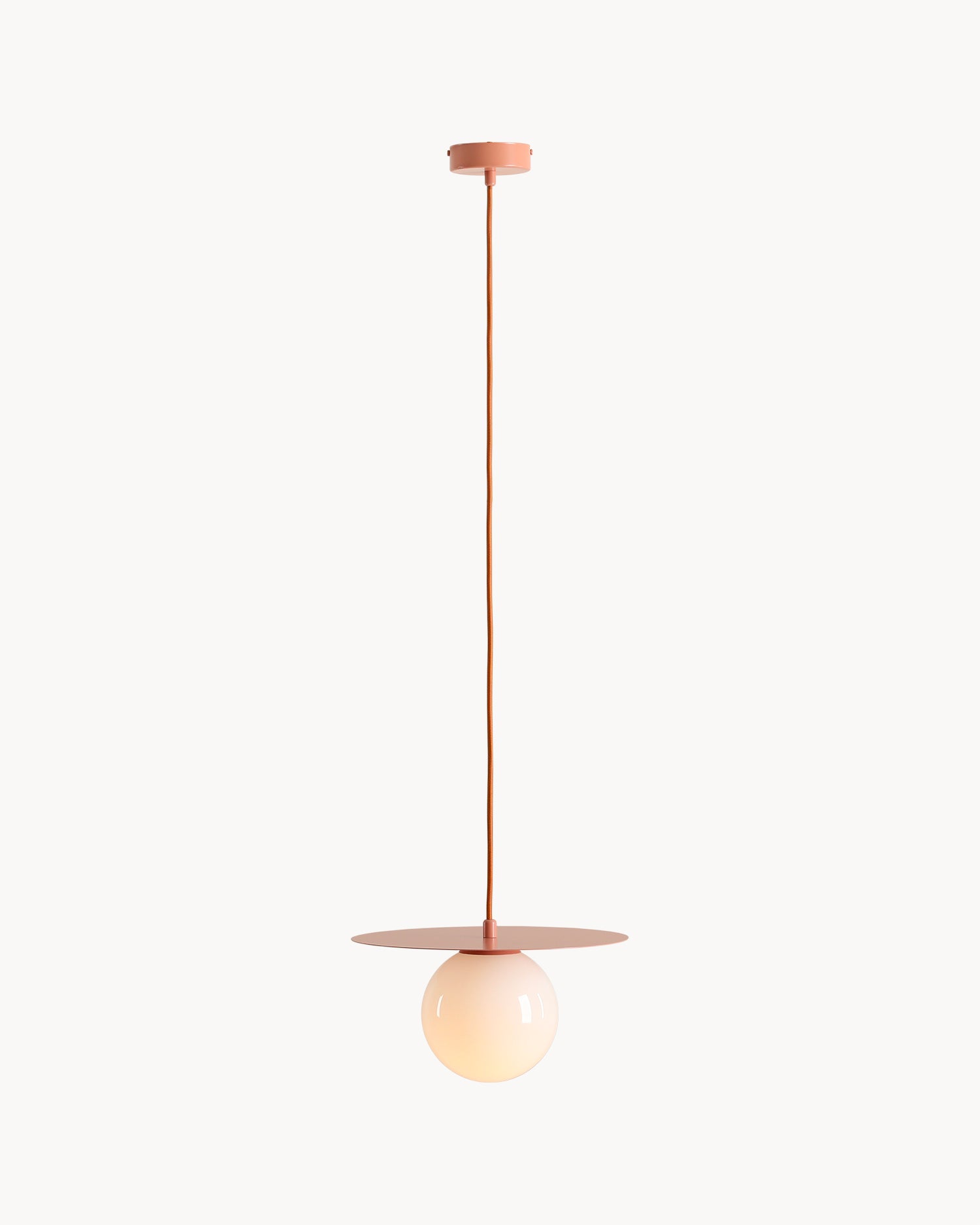Lampada a sospensione Loop, corallo