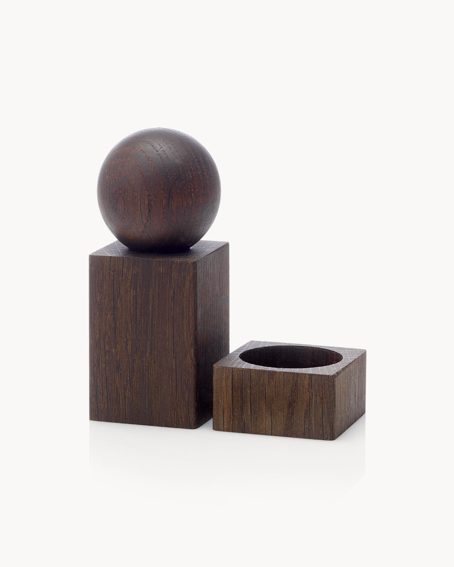 Set sale e pepe in legno TWIST, rovere scuro