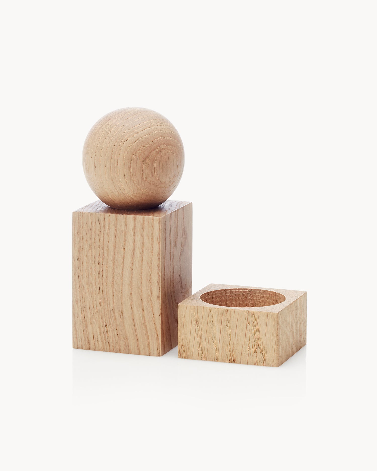 Set sale e pepe in legno TWIST, rovere