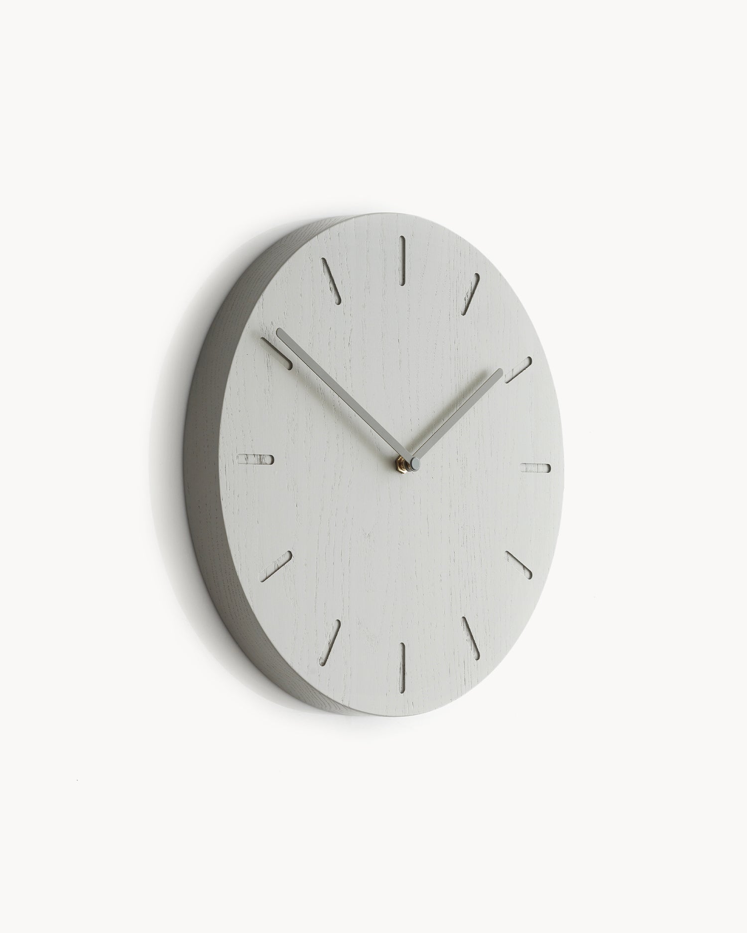 Orologio da parete in legno Watch:Out, grigio chiaro