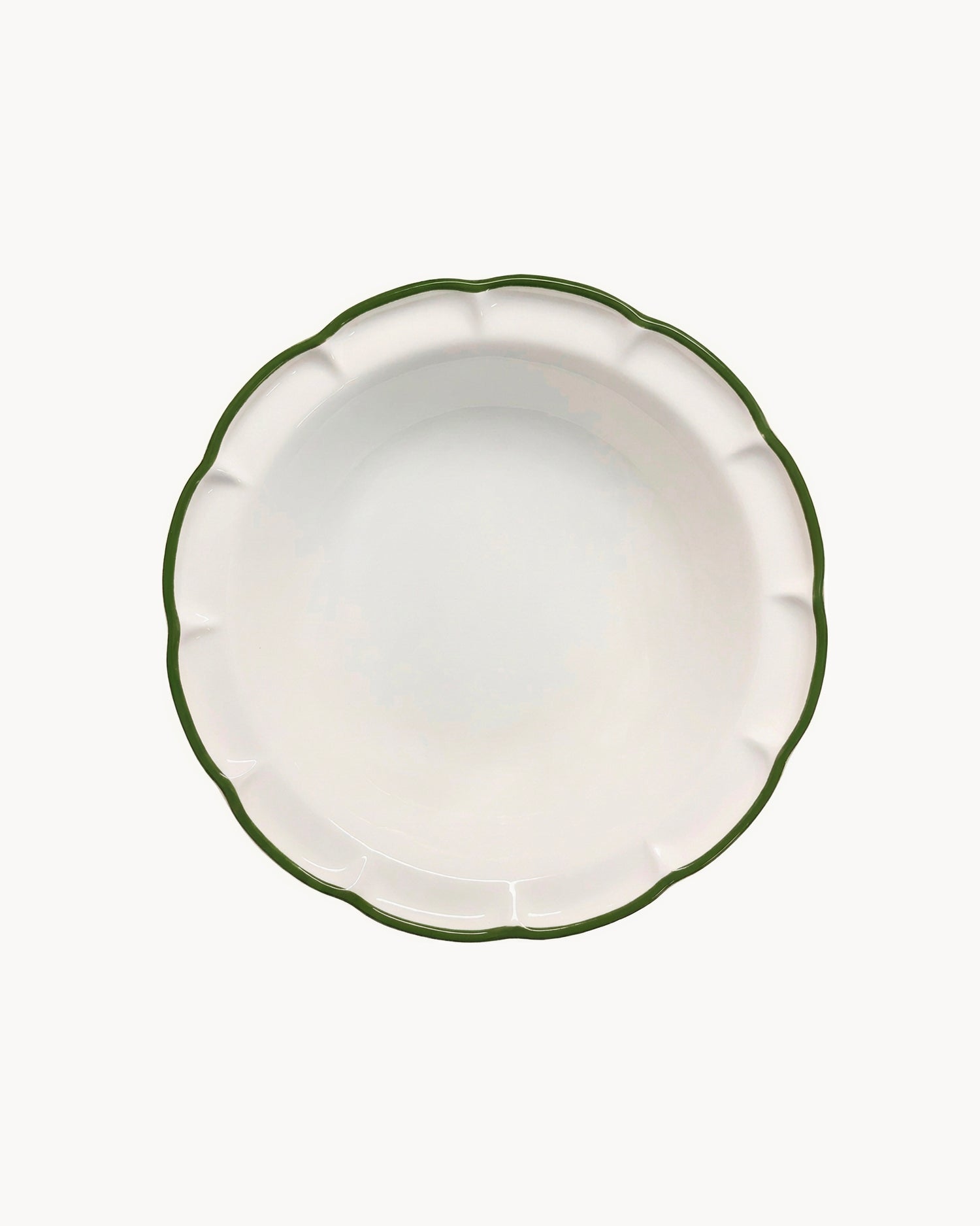 Set 6 piatti fondi in ceramica realizzati a mano Filo