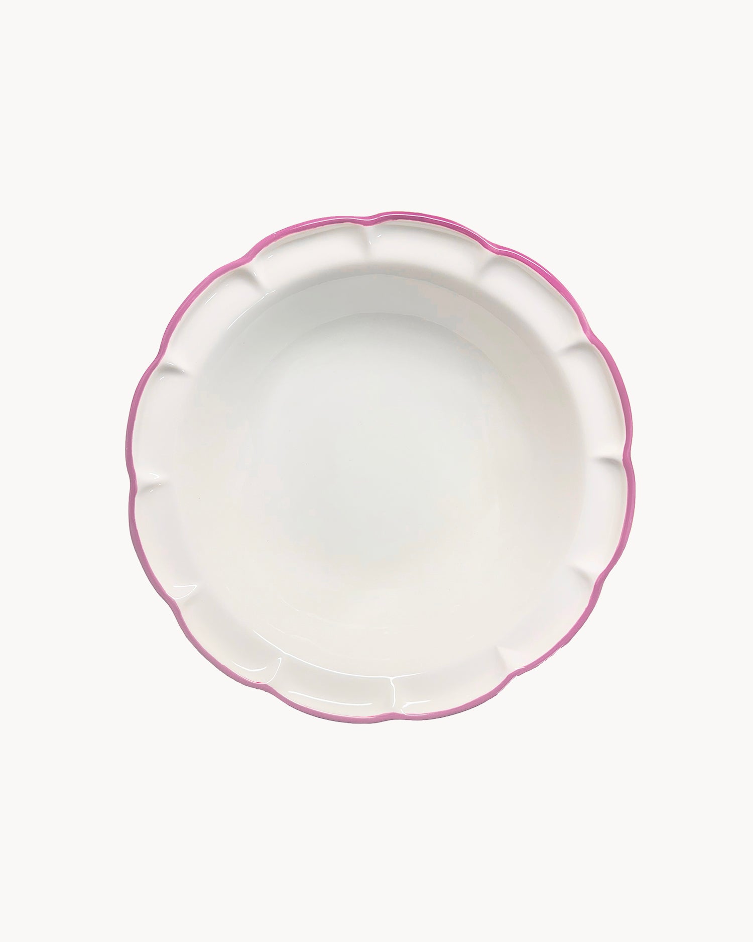 Set 6 piatti fondi in ceramica realizzati a mano Filo