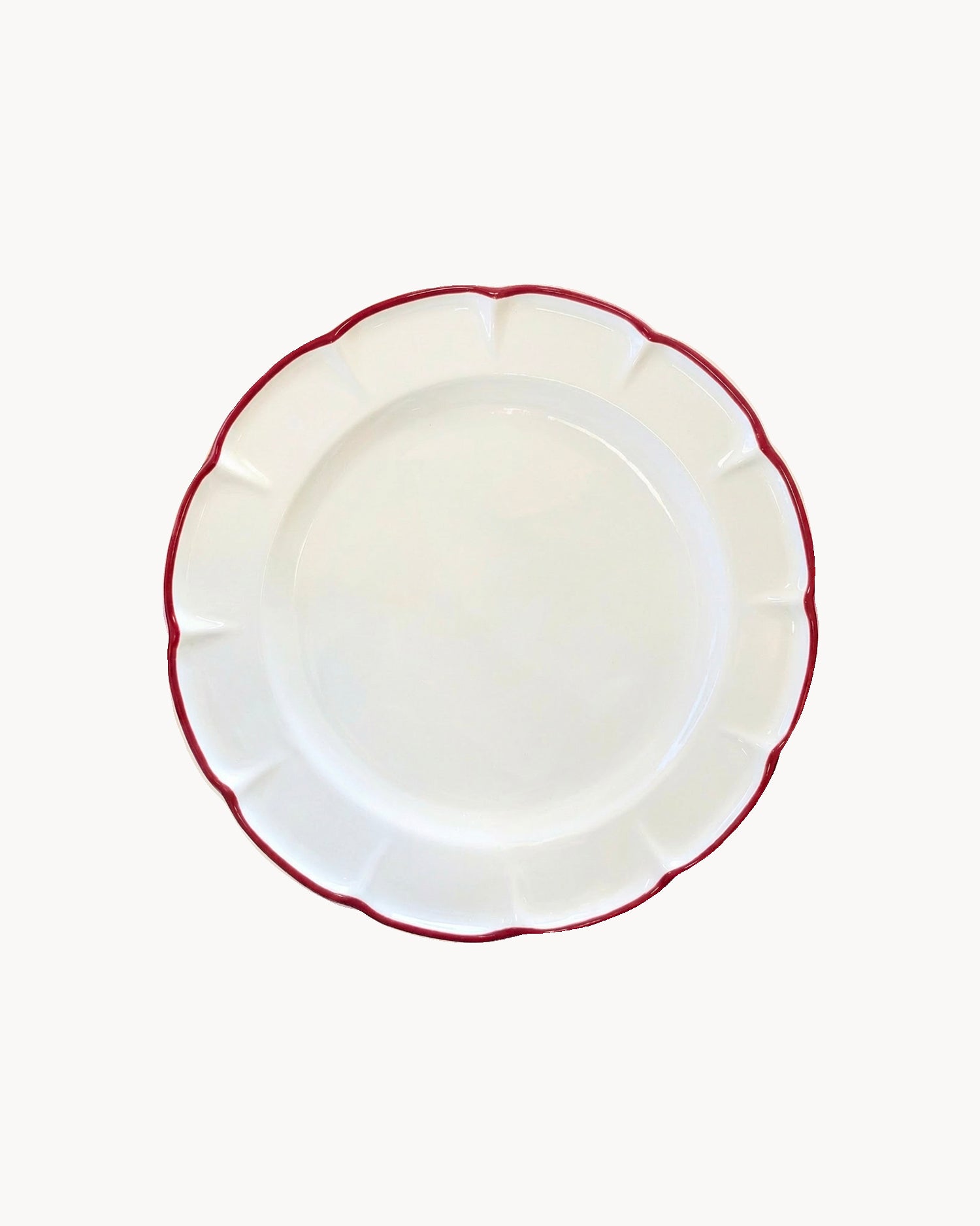 Set 6 piatti da dessert in ceramica realizzati a mano Filo