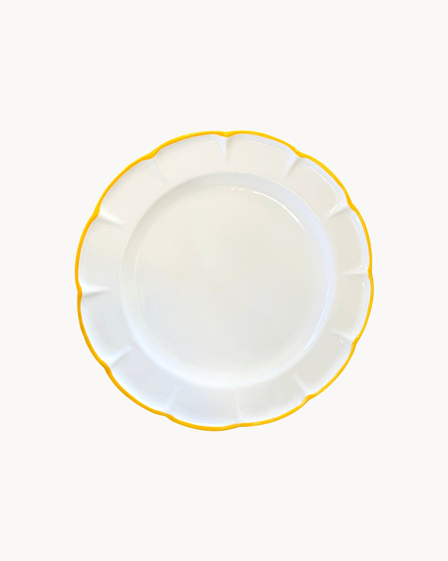 Set 6 piatti da dessert in ceramica realizzati a mano Filo