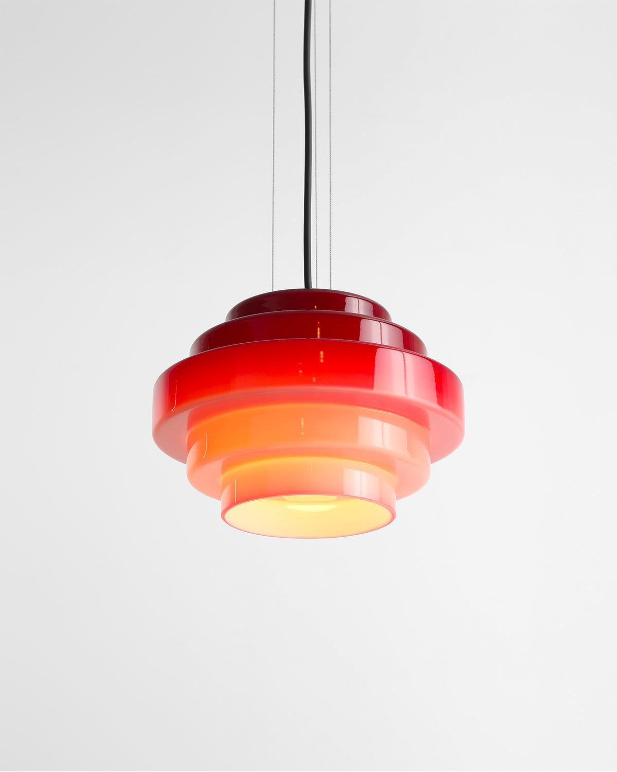Lampada a sospensione in vetro Filo