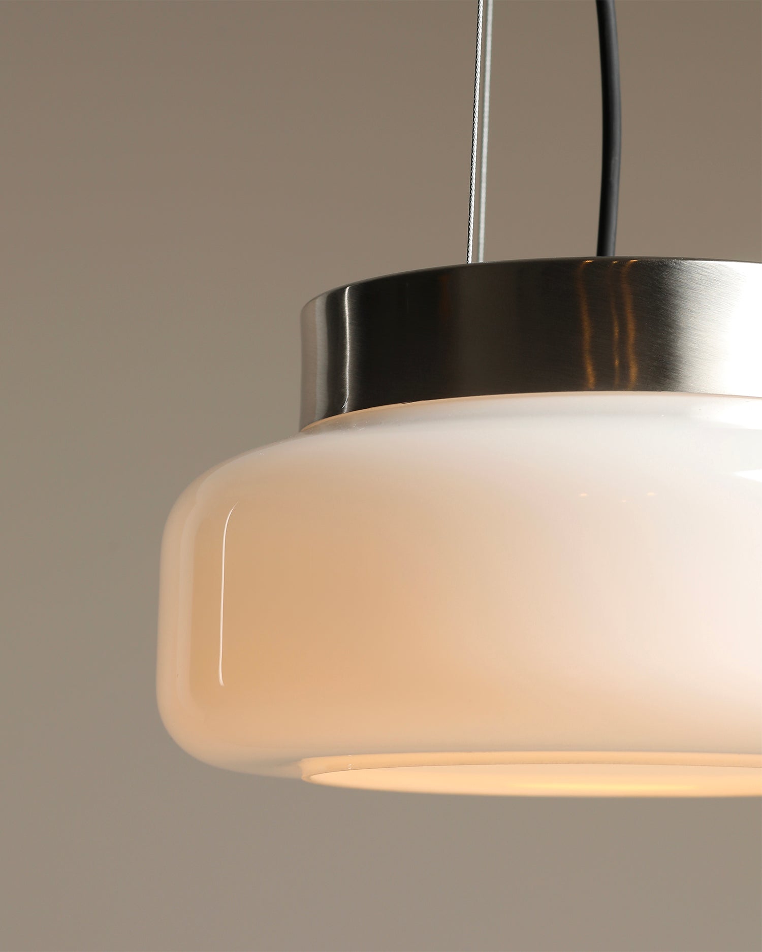 Lampada a sospensione Bonbon, crema