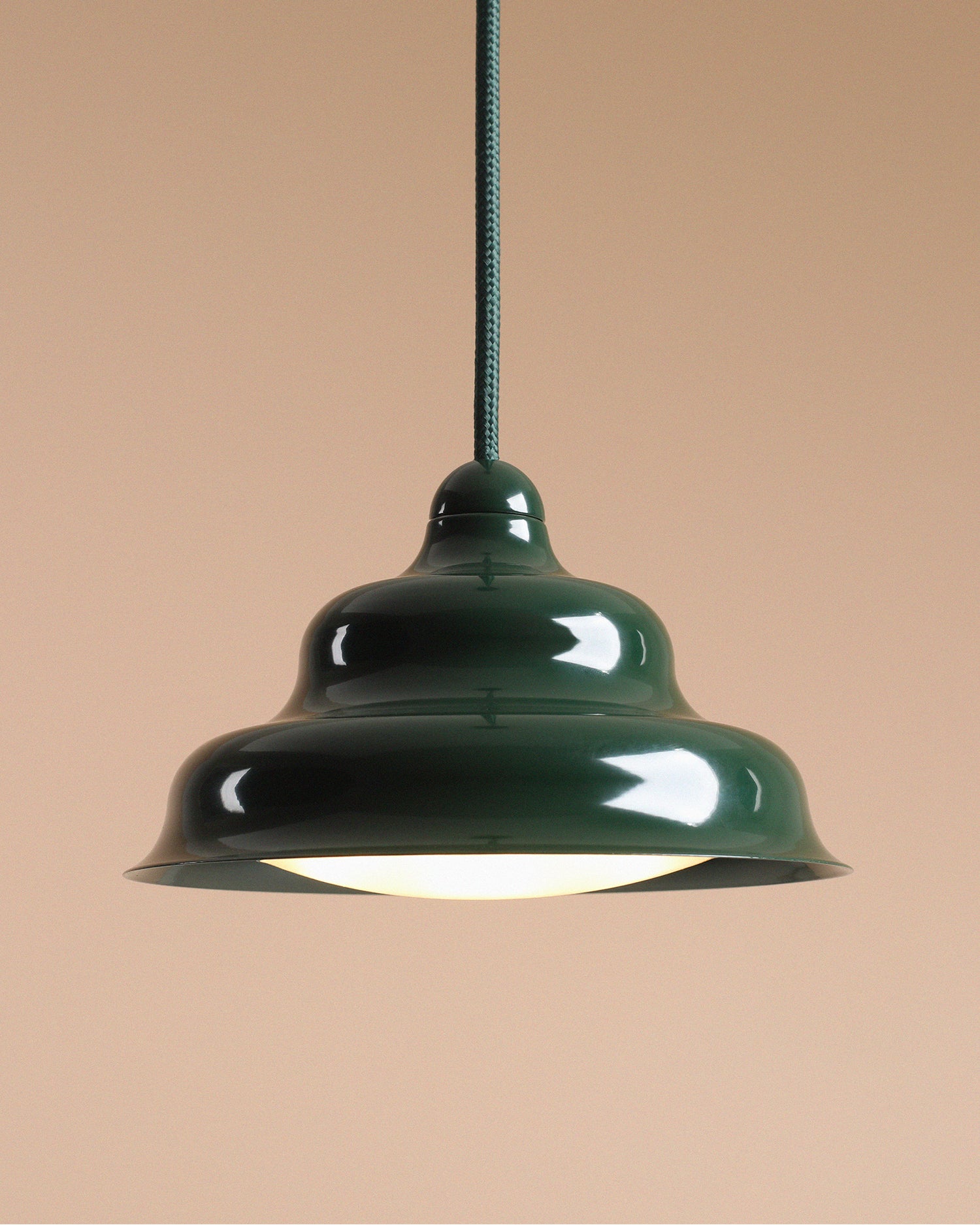 Lampada a sospensione Wave, verde