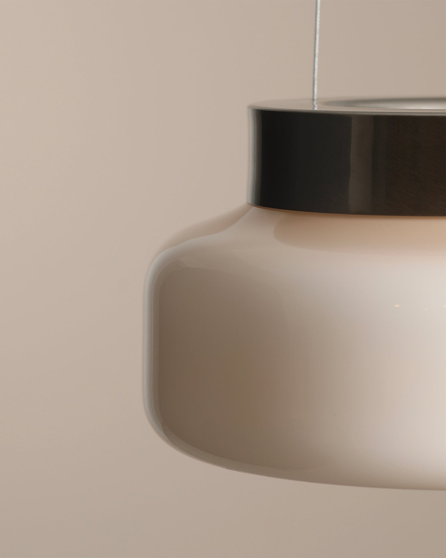Lampada a sospensione Bonbon, beige