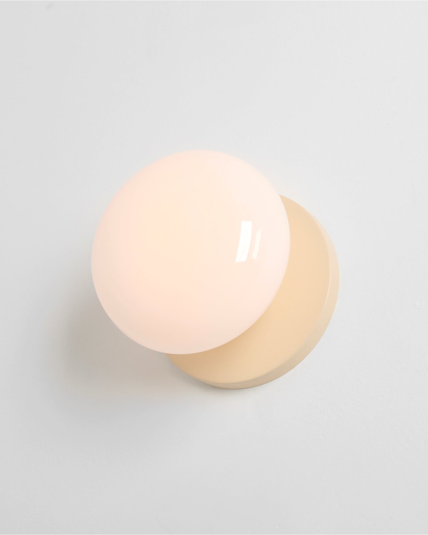 Lampada da parete Flo, crema